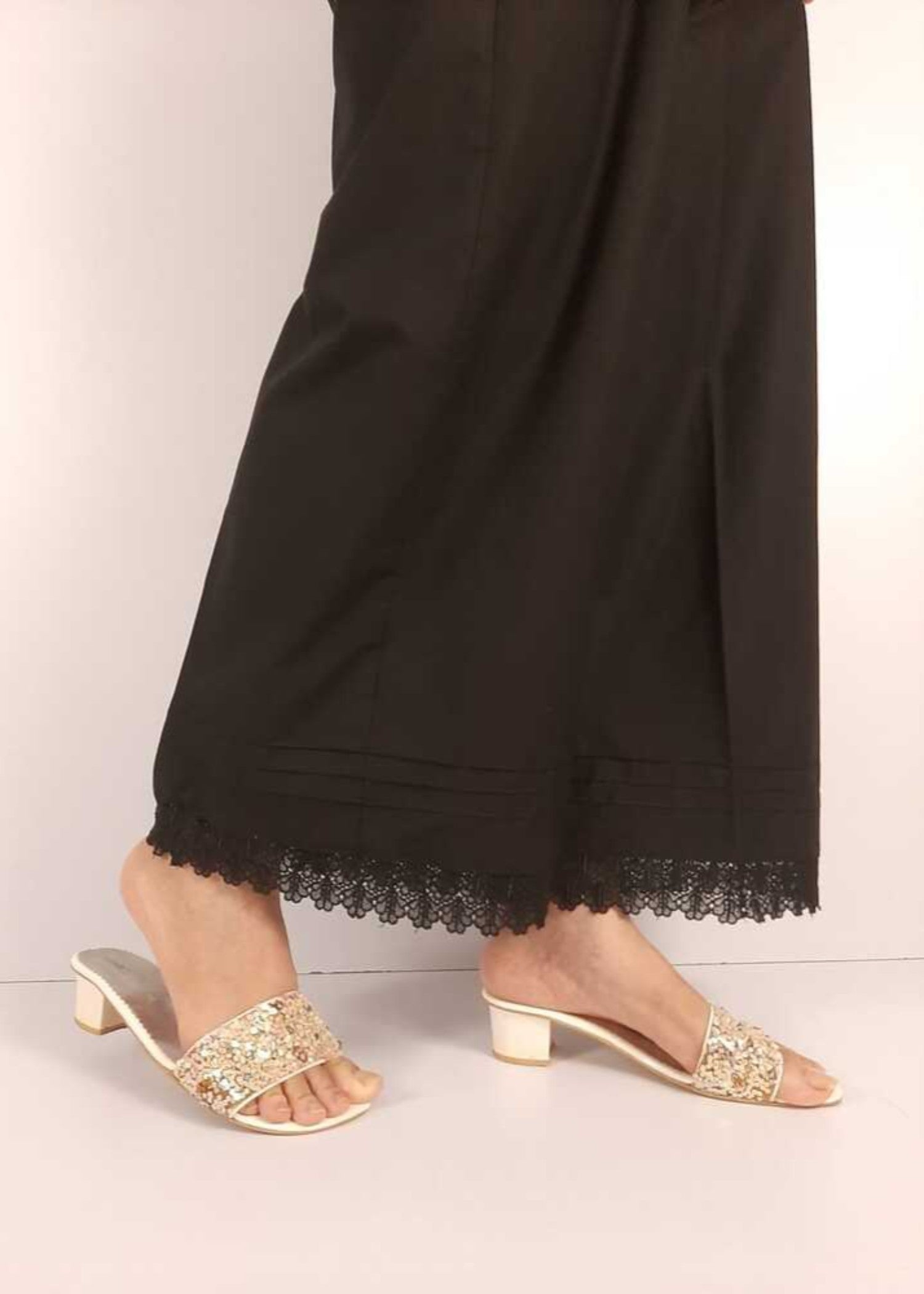 Zardi Laced Palazzo – Cotton – Black – ZT03 Women 1pcs