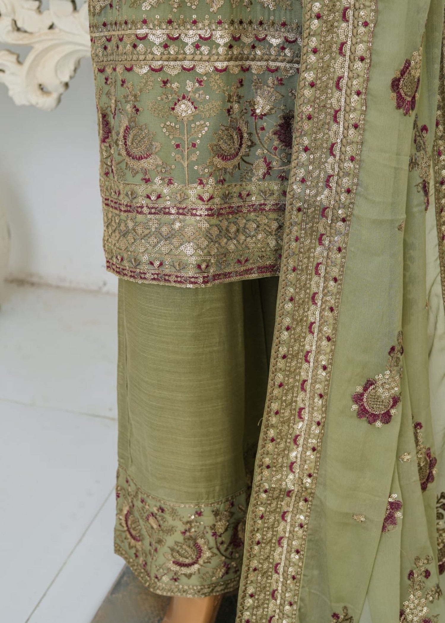 Ahmed Creations MAHROSH GREEN Women 3pcs