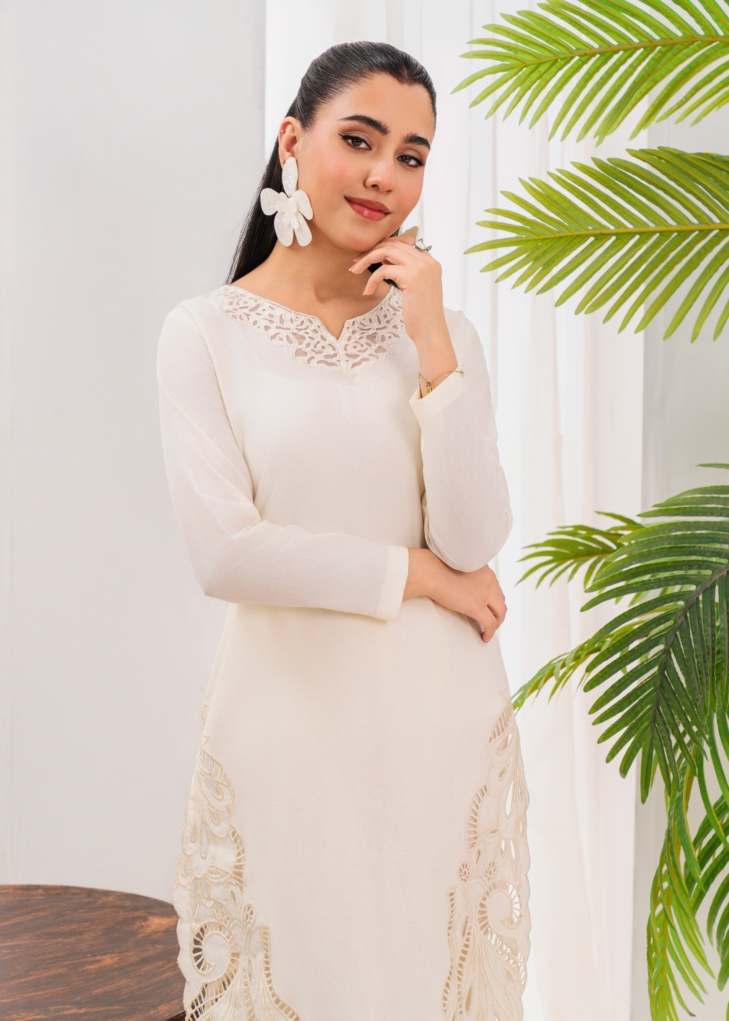 Sahibas By Mirza Casper White Women 2pcs