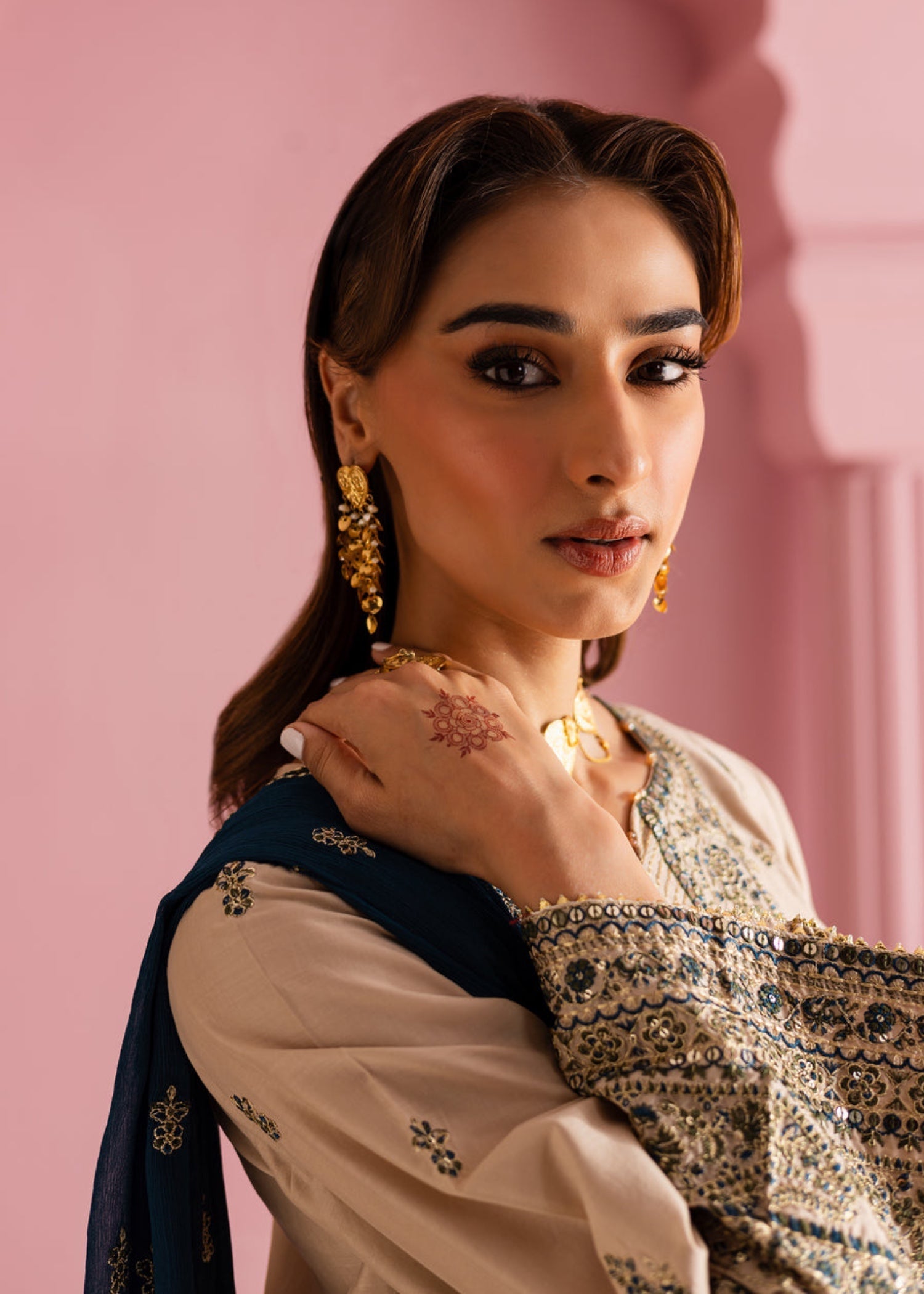 The Turkish Wear Olivia Beige Set Women 3pcs