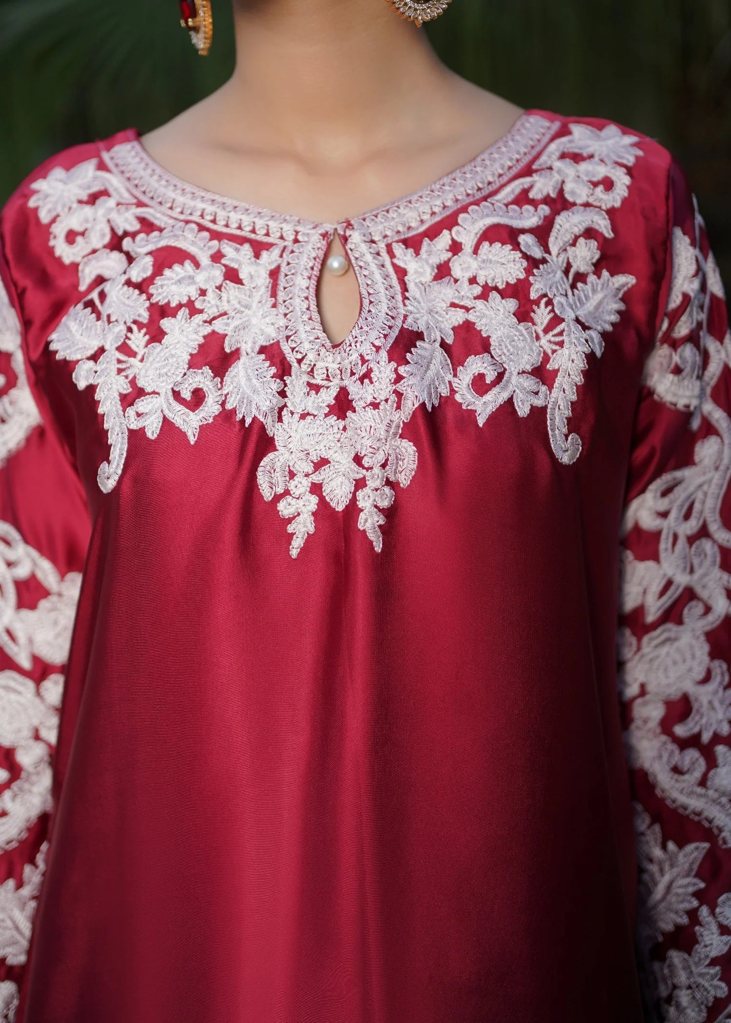 Rangoon Clothing Parisa Silk Maroon Women 3pcs