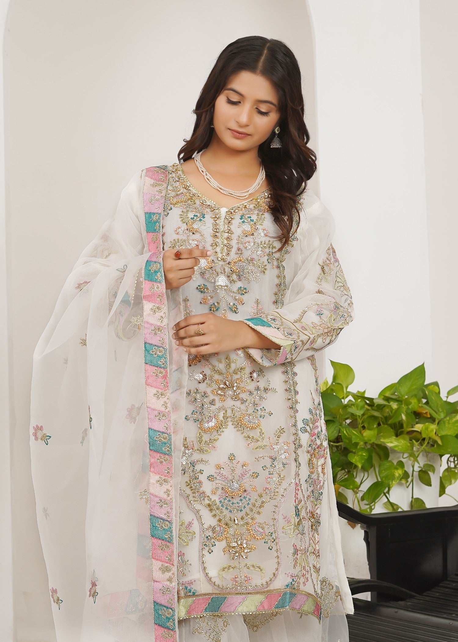 Waniya Awais WAS 178 (B) Stitched Women 3pcs