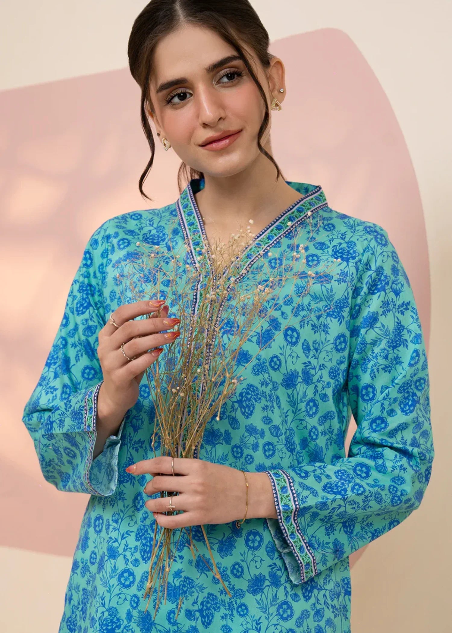 Zellbury WPS2511945 Light Cyan Women 1pcs