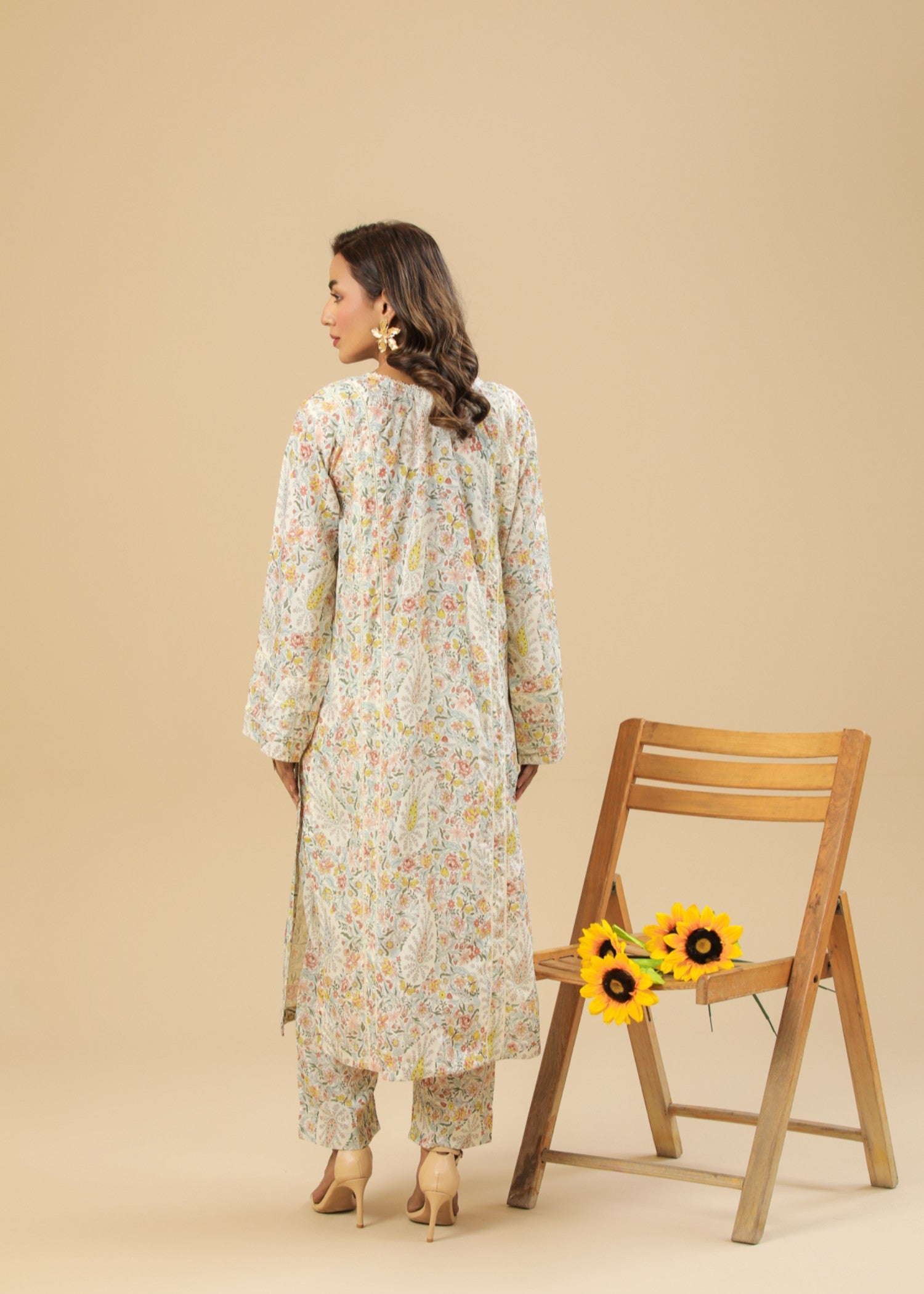 Zenyre Floral Mosaic Printed Set Women 2pcs