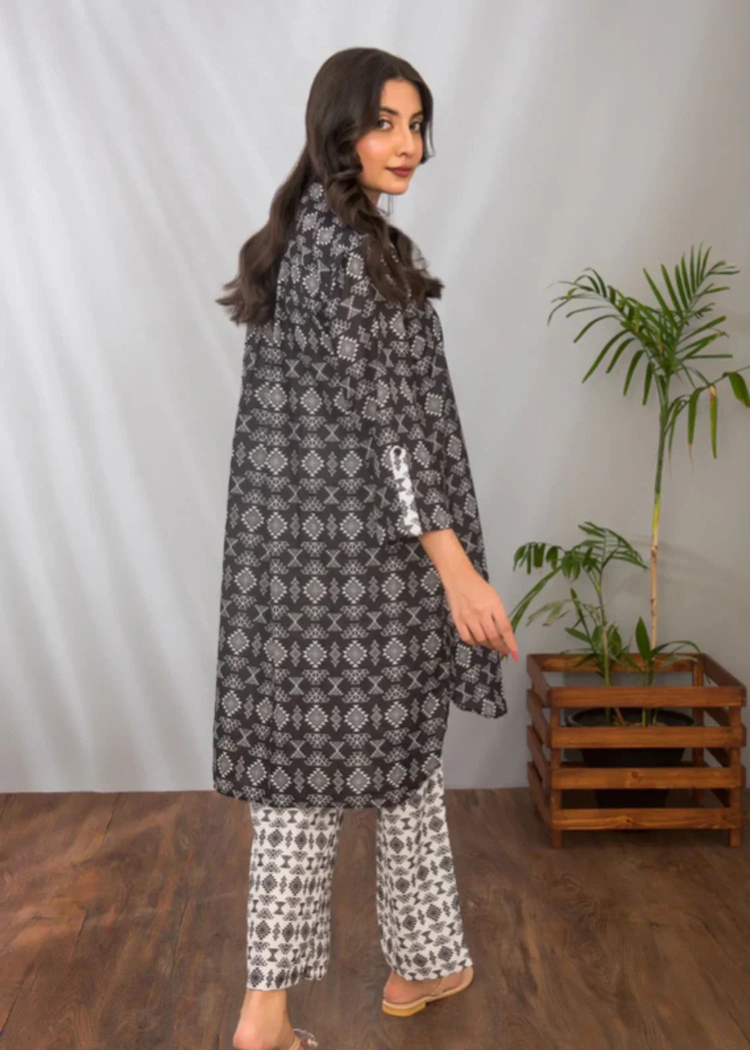 Ochre Swiss Lawn Digital Printed Suit SOLP 18 Women 2pcs