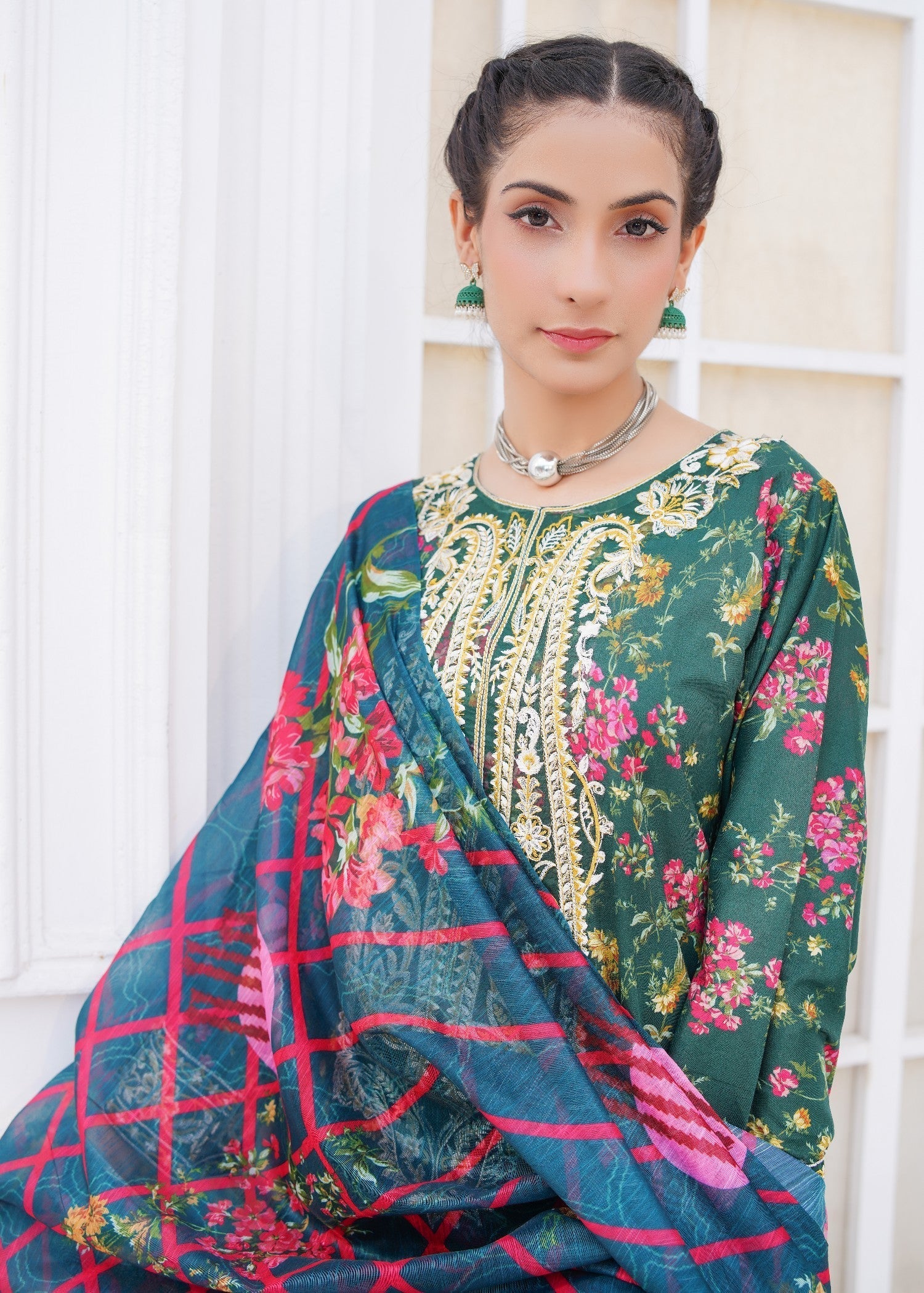 Safdar Embroidery Printed Pure Lawn Embroidered 14 Women 3pcs