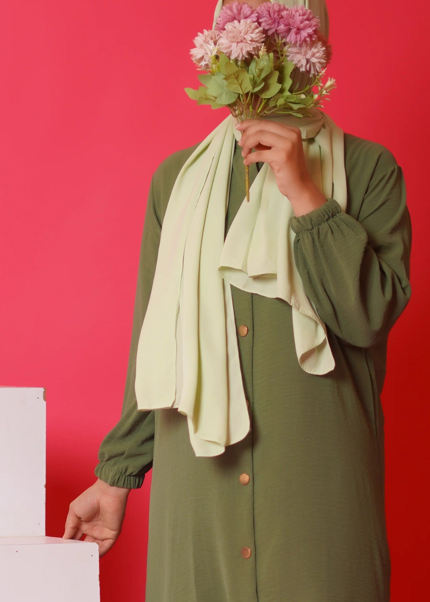 Al Rubab Collection Pocket Style Co Ord Set Pesto Women 2pcs