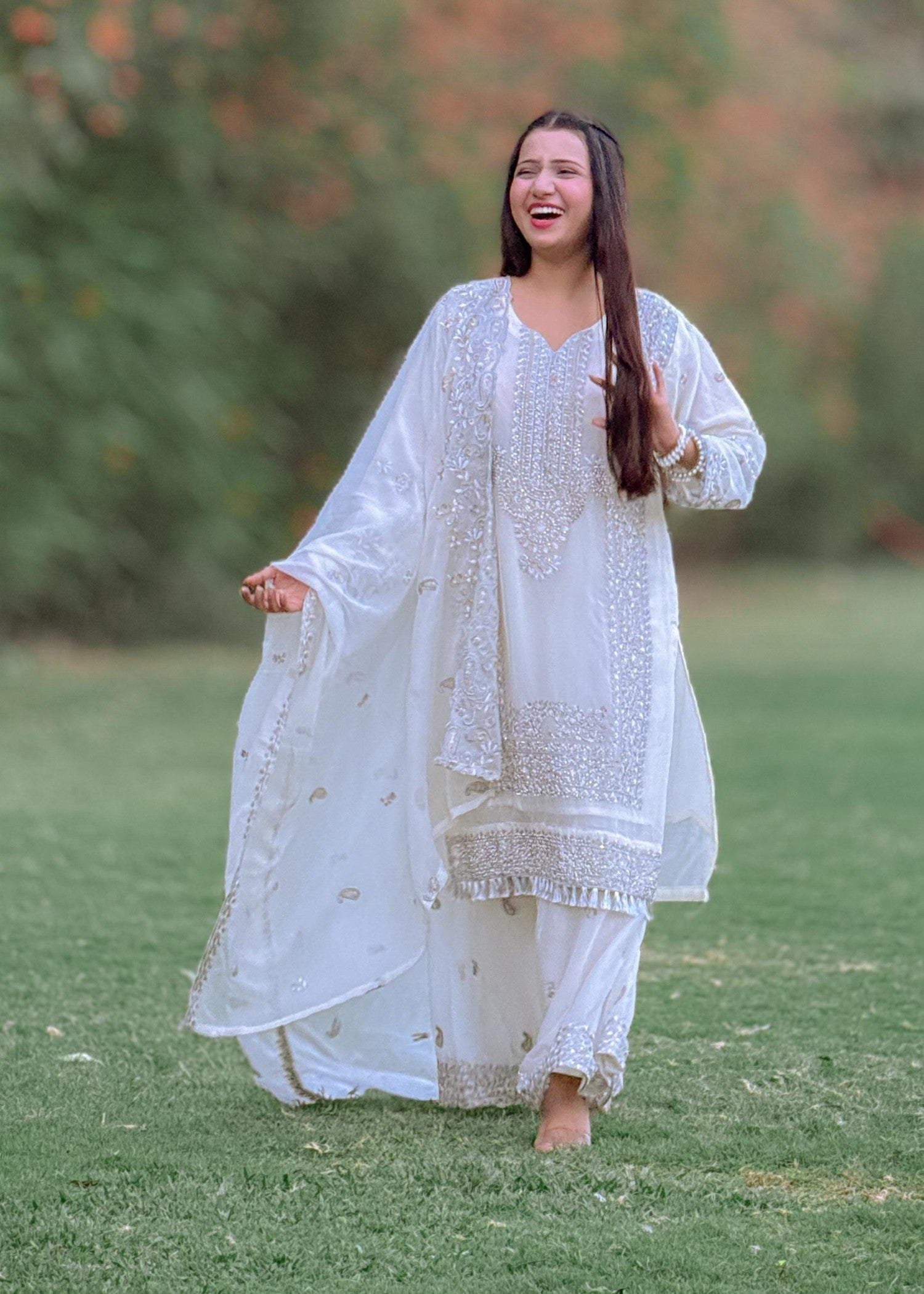 Inaaya Fashion Afsana off White Women 3pcs