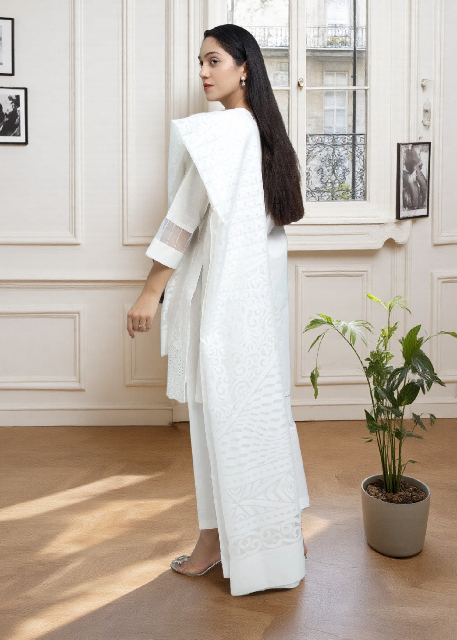 Mirhal Fashion Milky White Women 3pcs