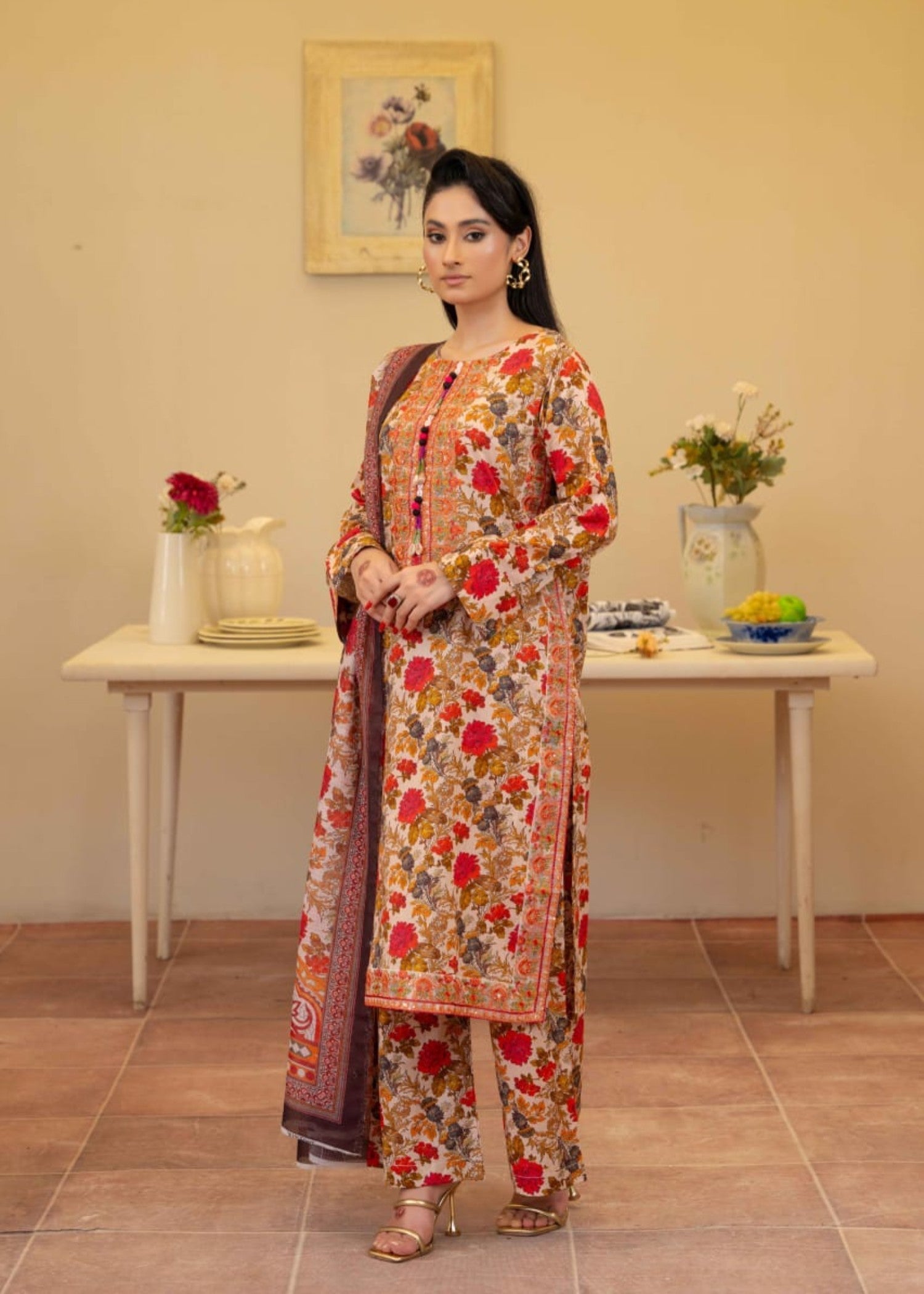 Gul Fashion Embroidered Lawn Kurta Set 13 Women 3pcs