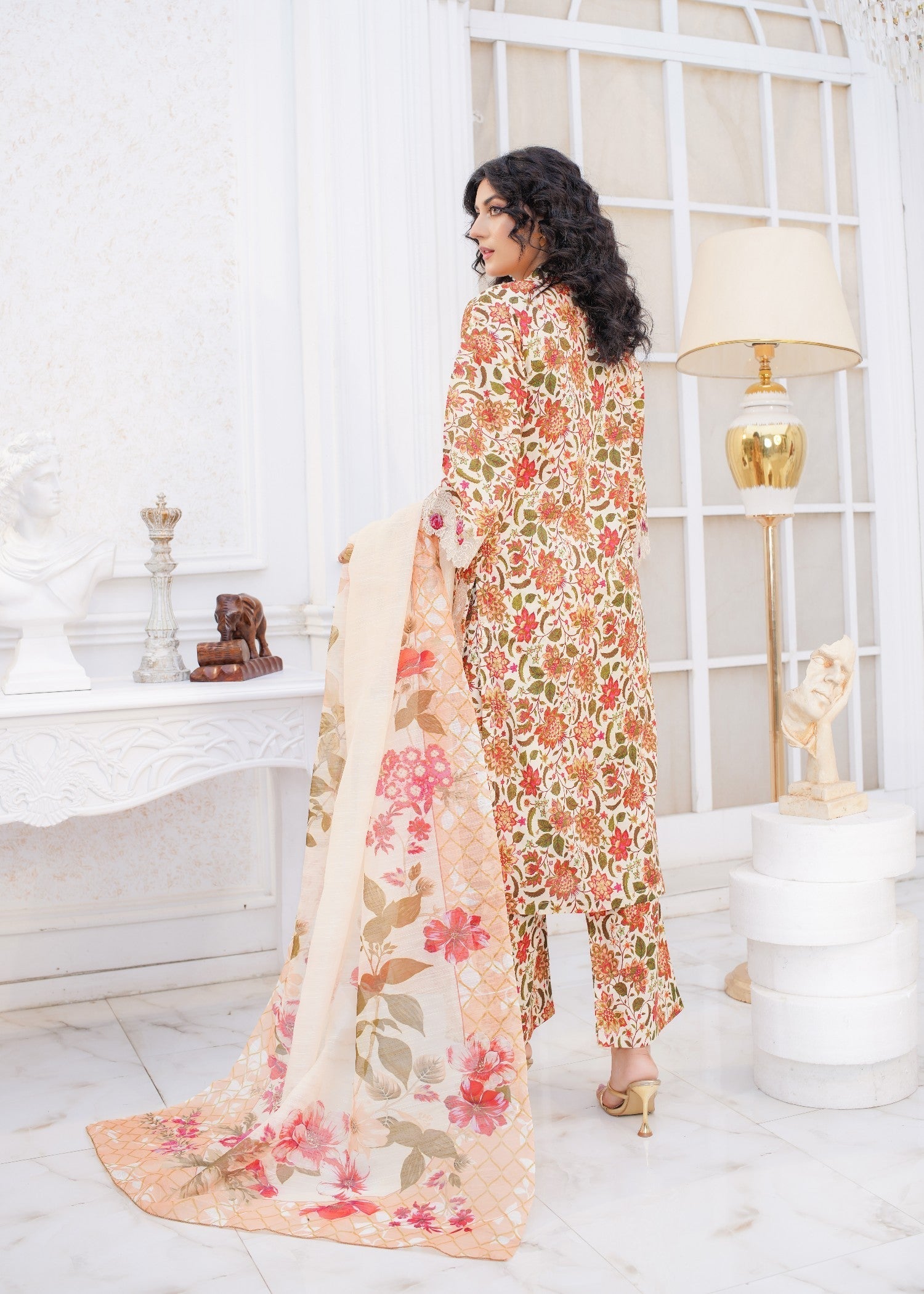 Safdar Embroidery Printed Pure Lawn Embroidered 20 Women 3pcs