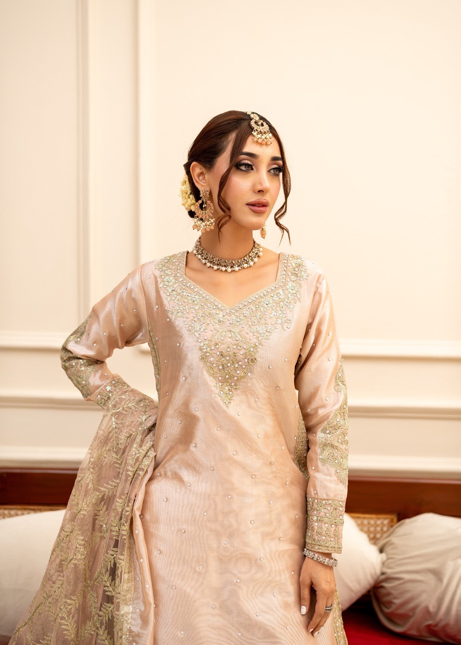 Alyssa Tea Pink suit ALL407 Women 3pcs