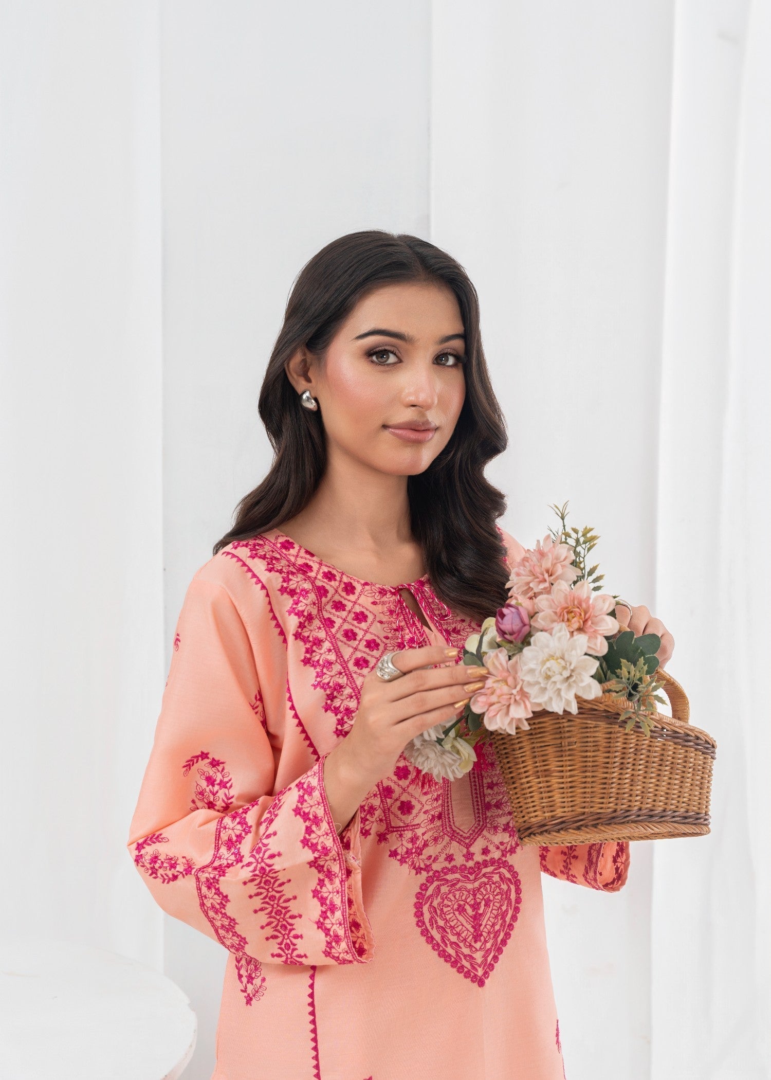 Stylish Collection JUGNU PEACH (SHAKWAR) Women 2pcs