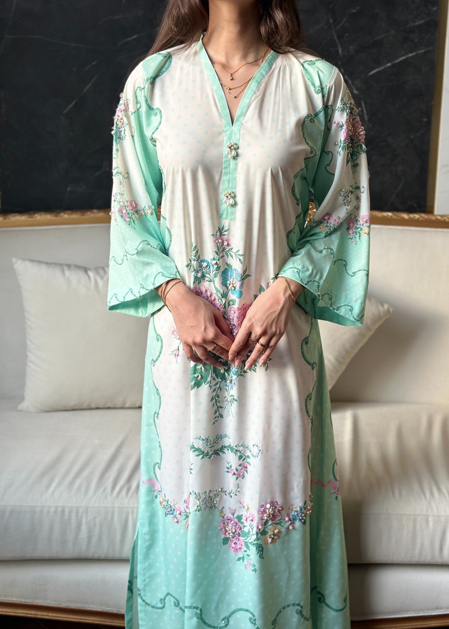 Amber Imran Official Sage Petals Women 1pcs