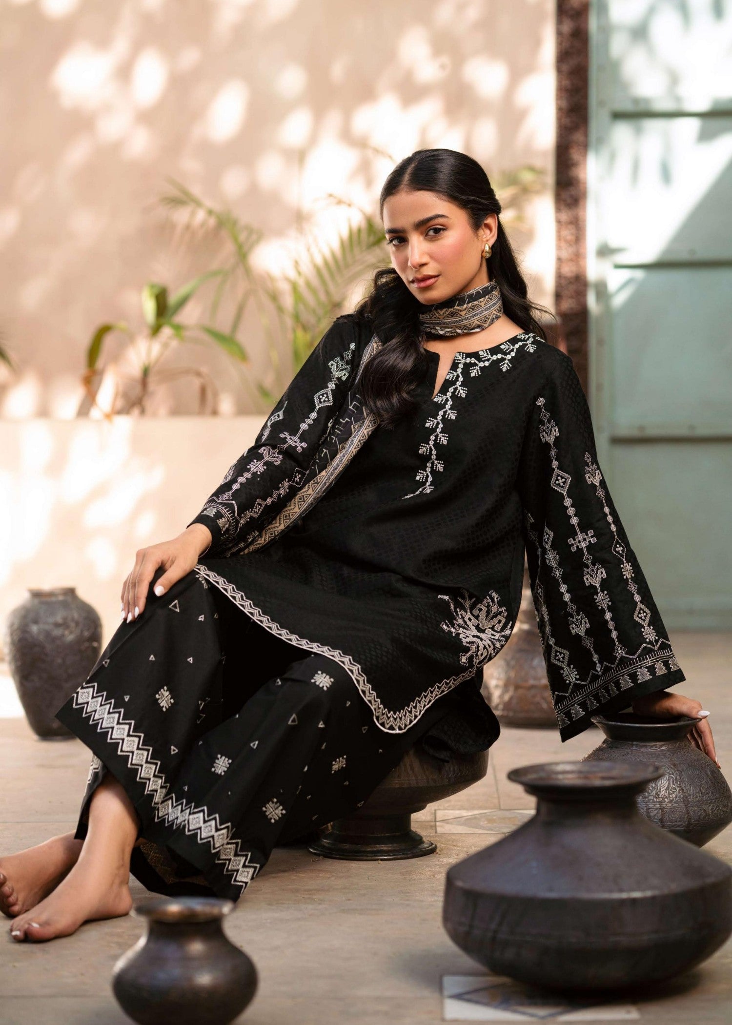 Musaif Mehru Stitched () Women 3pcs