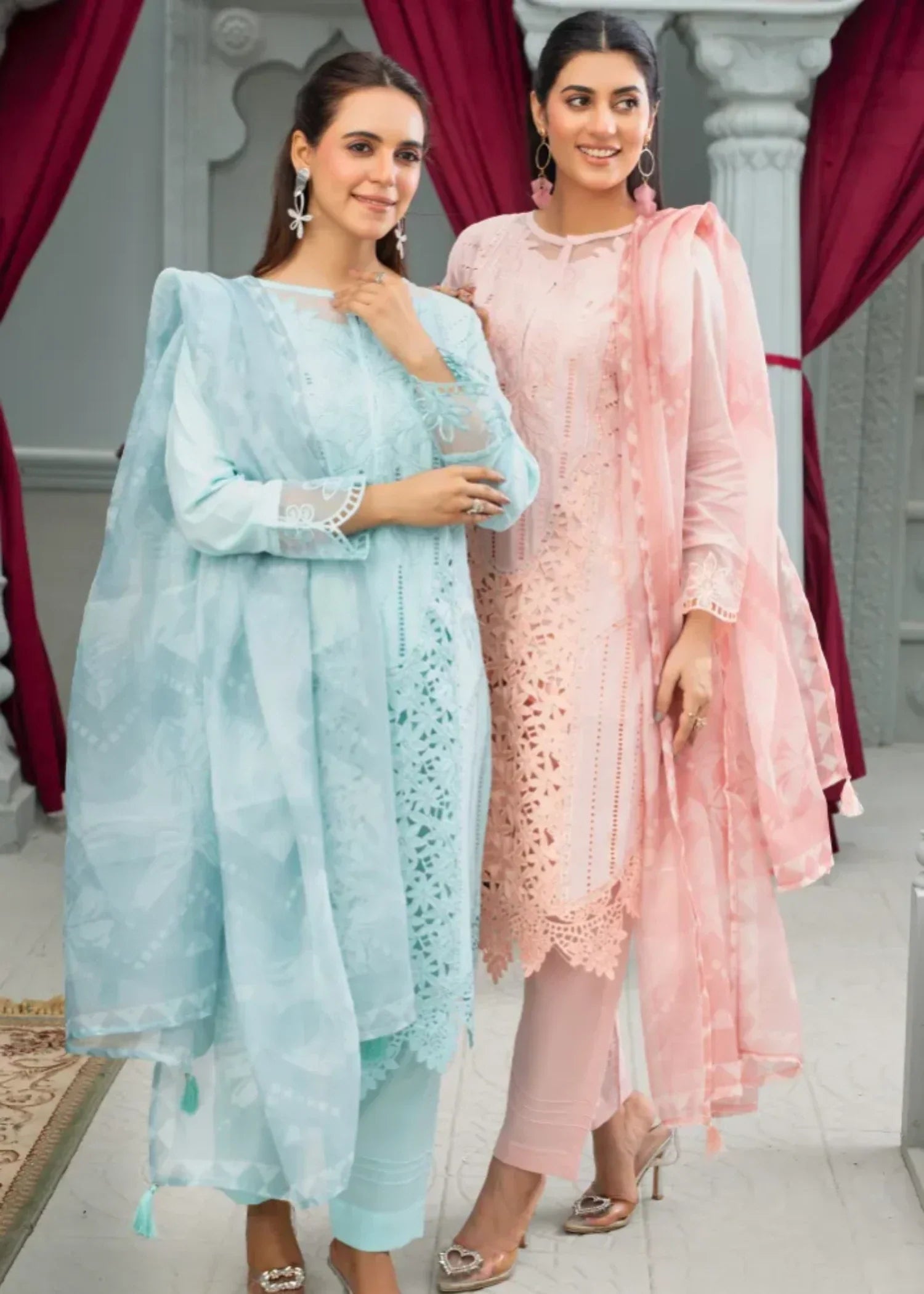 Designer Rack luxury sky blue Women 3pcs