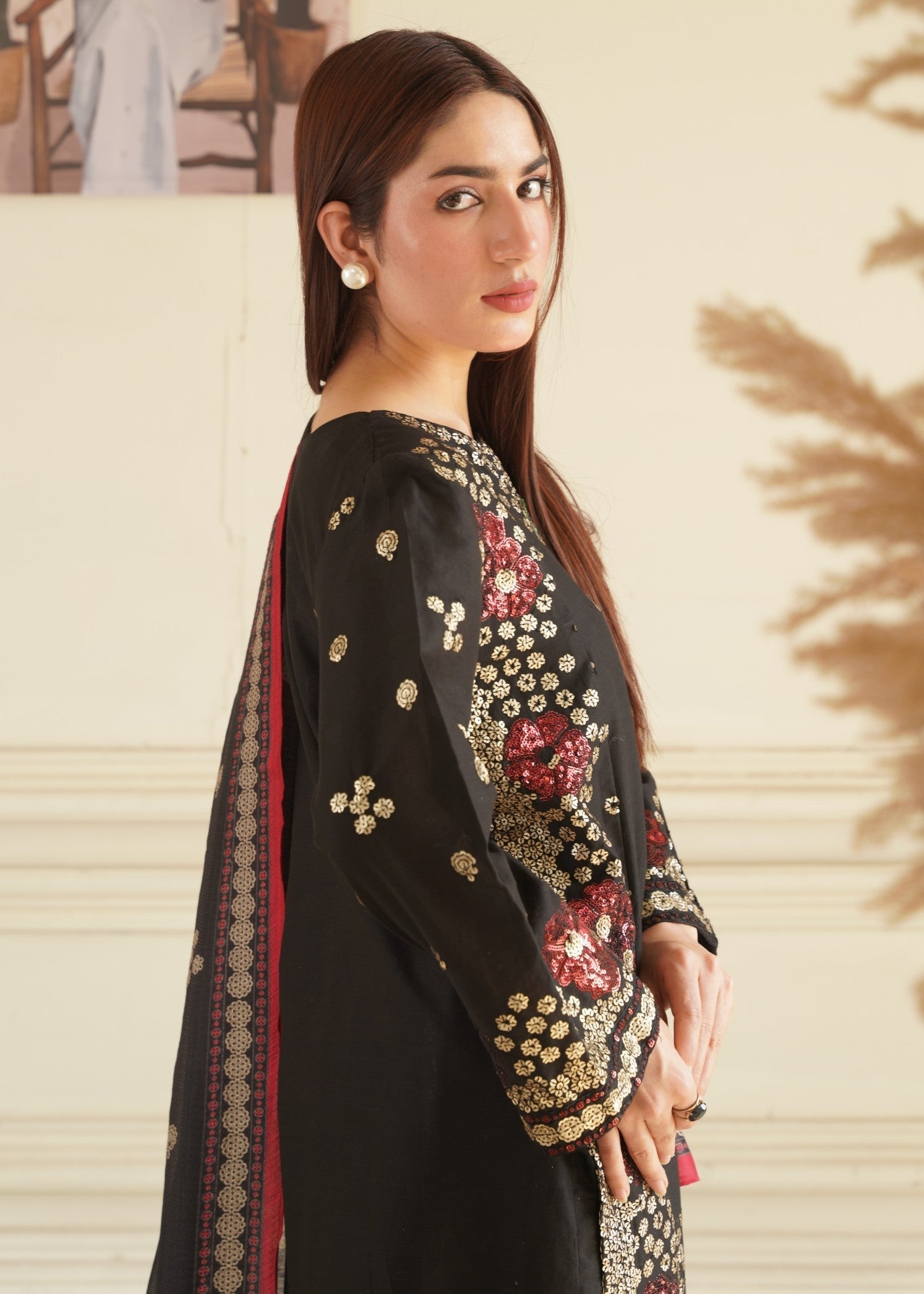 Hoorwani Izzah Black Women 3pcs