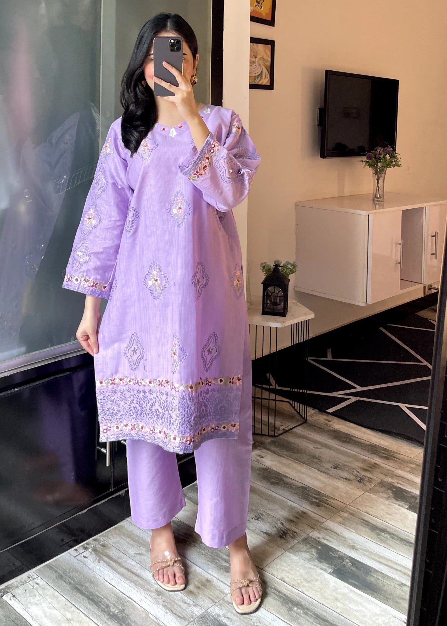 Tehzeeb Libas NOIR BLOOM Women 2pcs