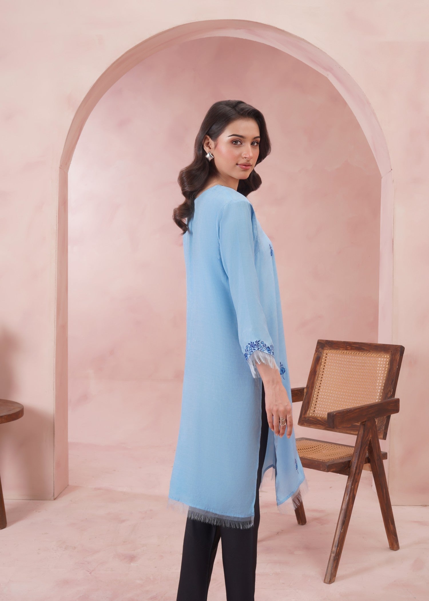 Zeeniya Officials Sky blue Women 1pcs