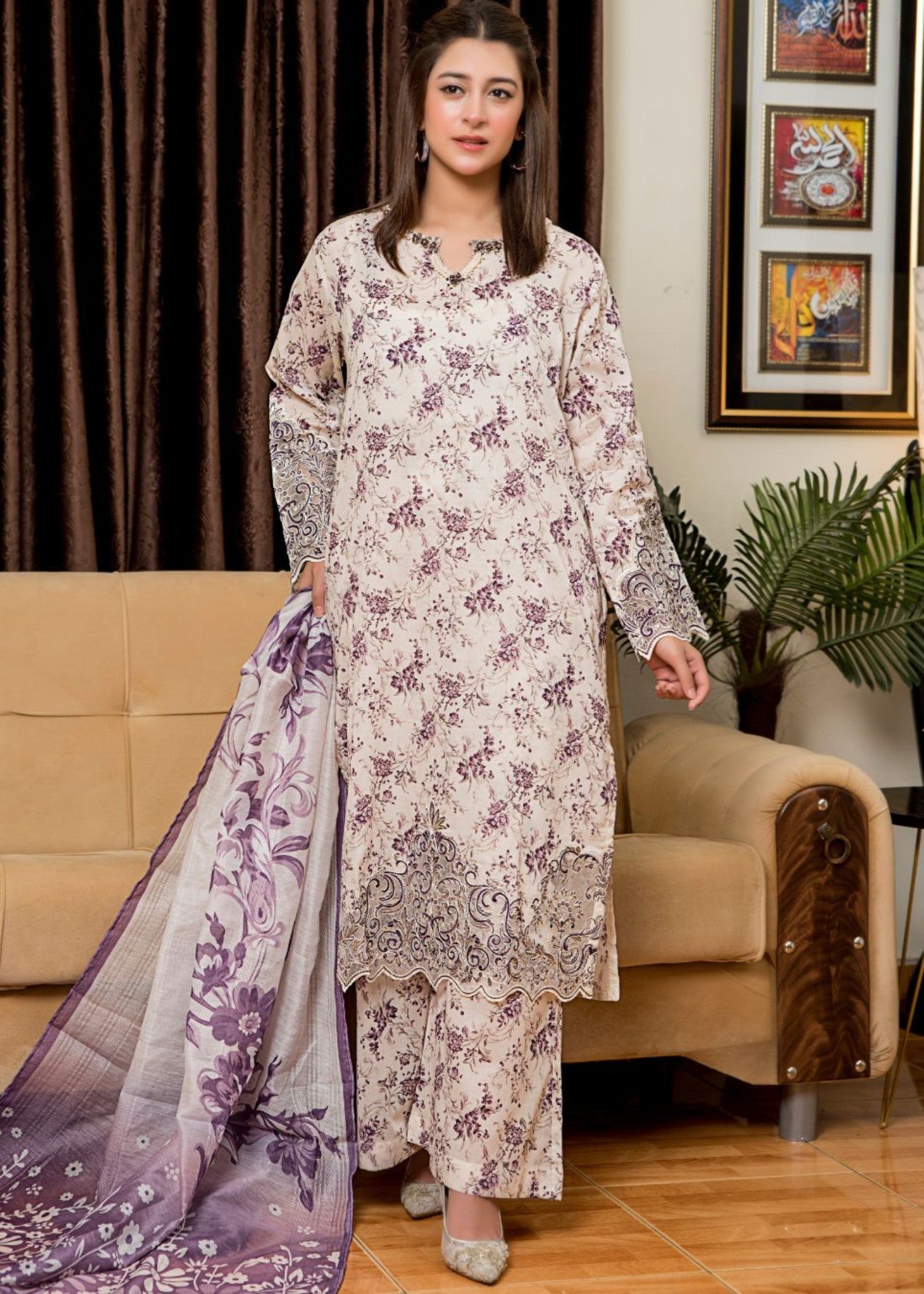 Alfatah Pret Printed Lawn with Embroidery RANAAI S25 0020 Women 3pcs