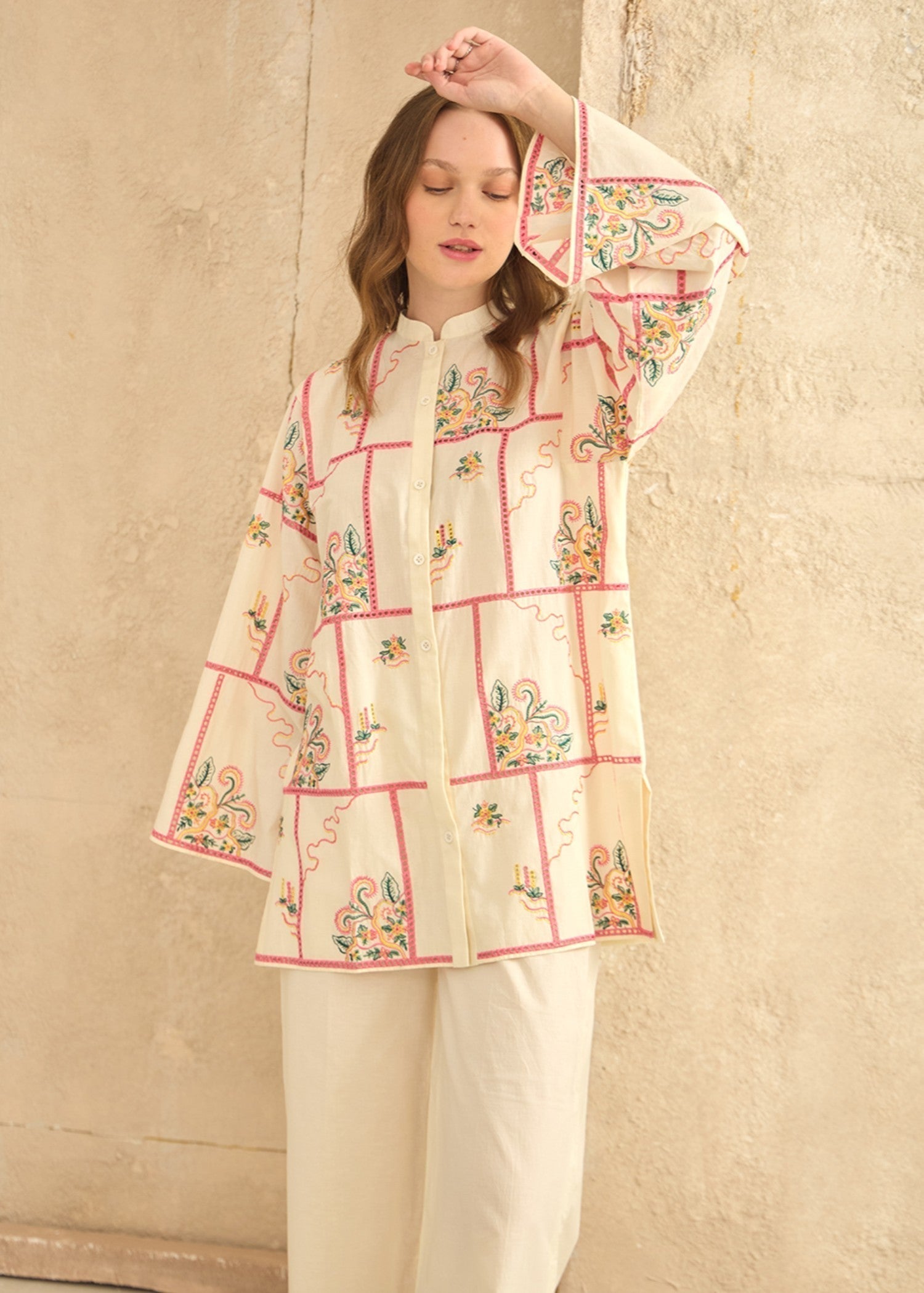 Kiara Suria – Embroidered Co ords Set Women 2pcs