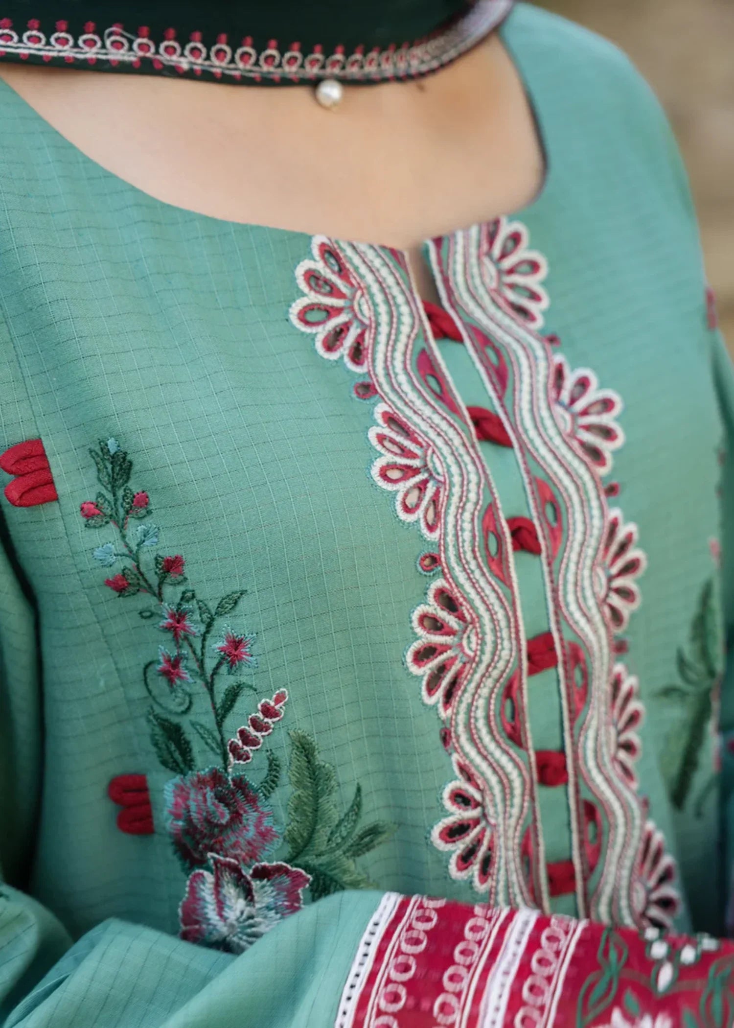 Hemstitch Jade Women 3pcs