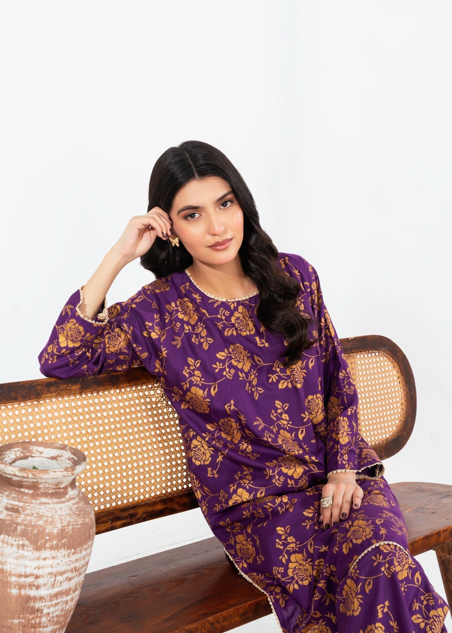 Stylish Collection ROSE PURPLE Women 2pcs