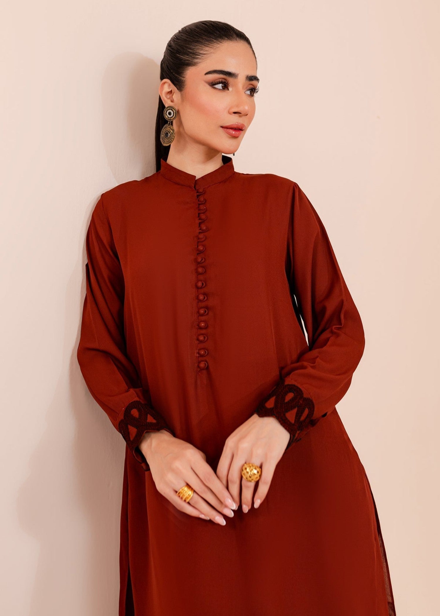 Peach Republic Rust Dress 01 Women 2pcs