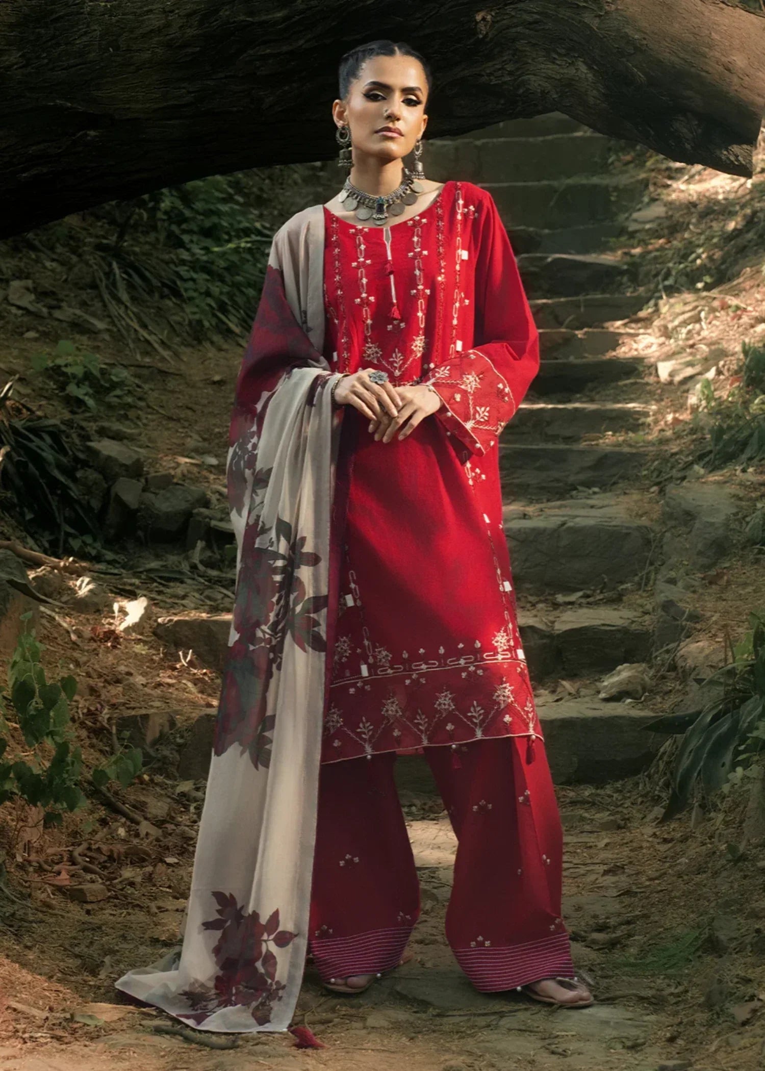 Hemstitch Midnight Rose Women 3pcs