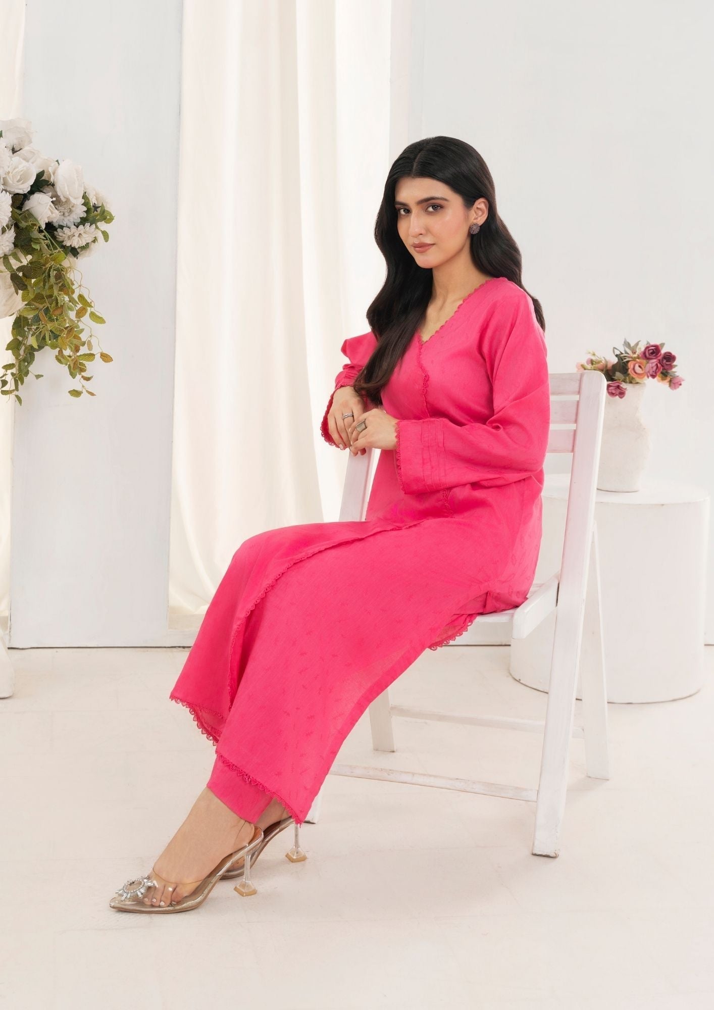 Yolo Pret Cotton Angrakh Set Rozana S25 0014 Women 2pcs