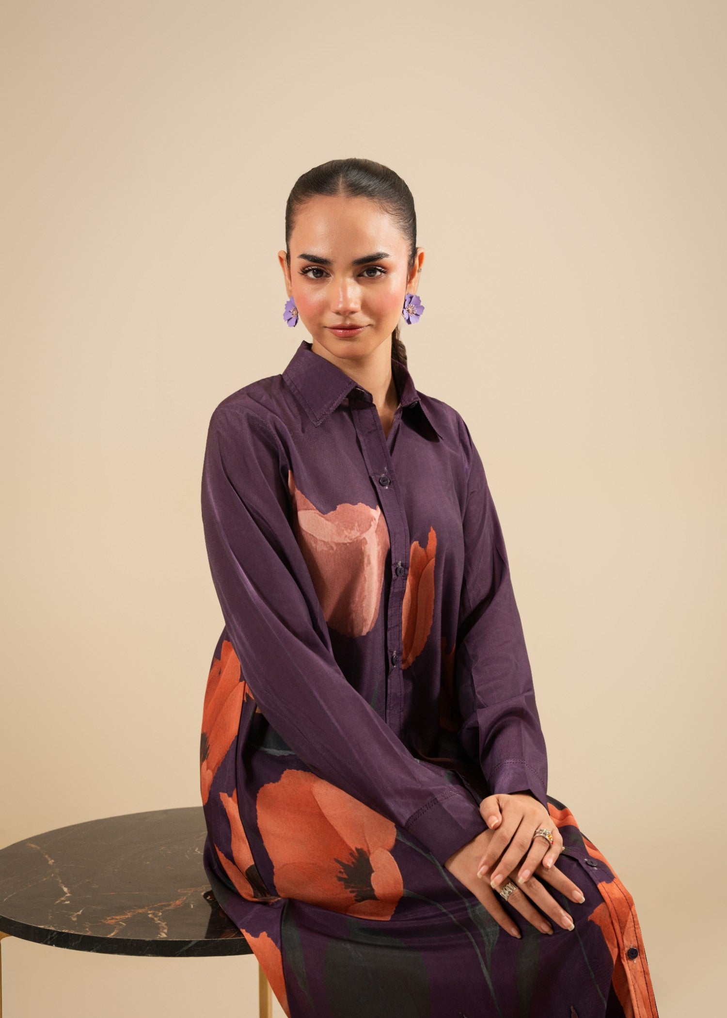 Akhrot Clothing Mulberry Flora Women 2pcs