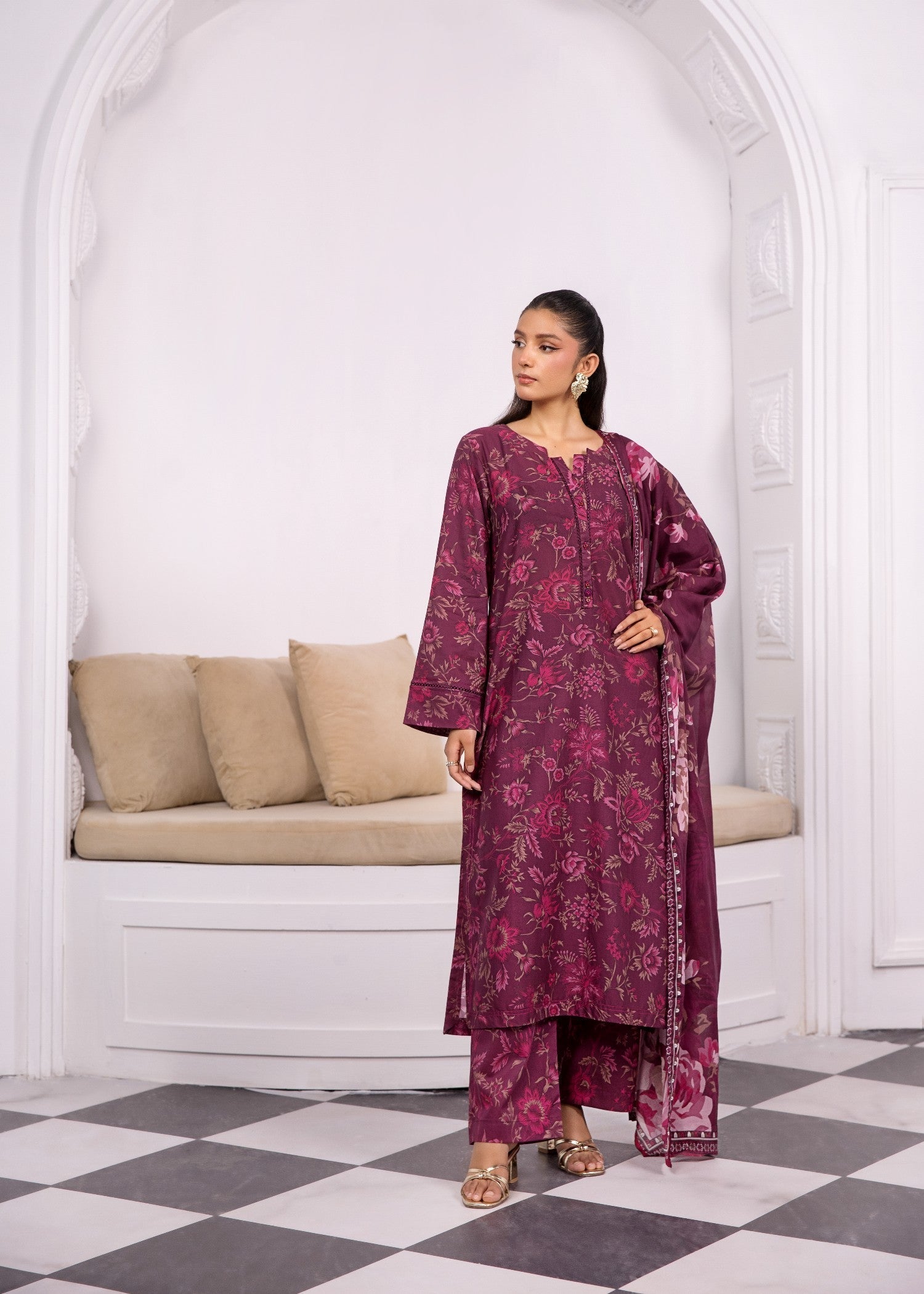 Bin Tayyab (BT006370 MGT 07) Women 3pcs