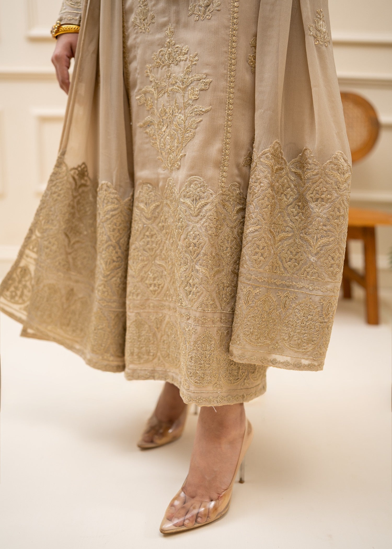 Alyssa BEIGE LADIES SUIT ALL301 Women 3pcs