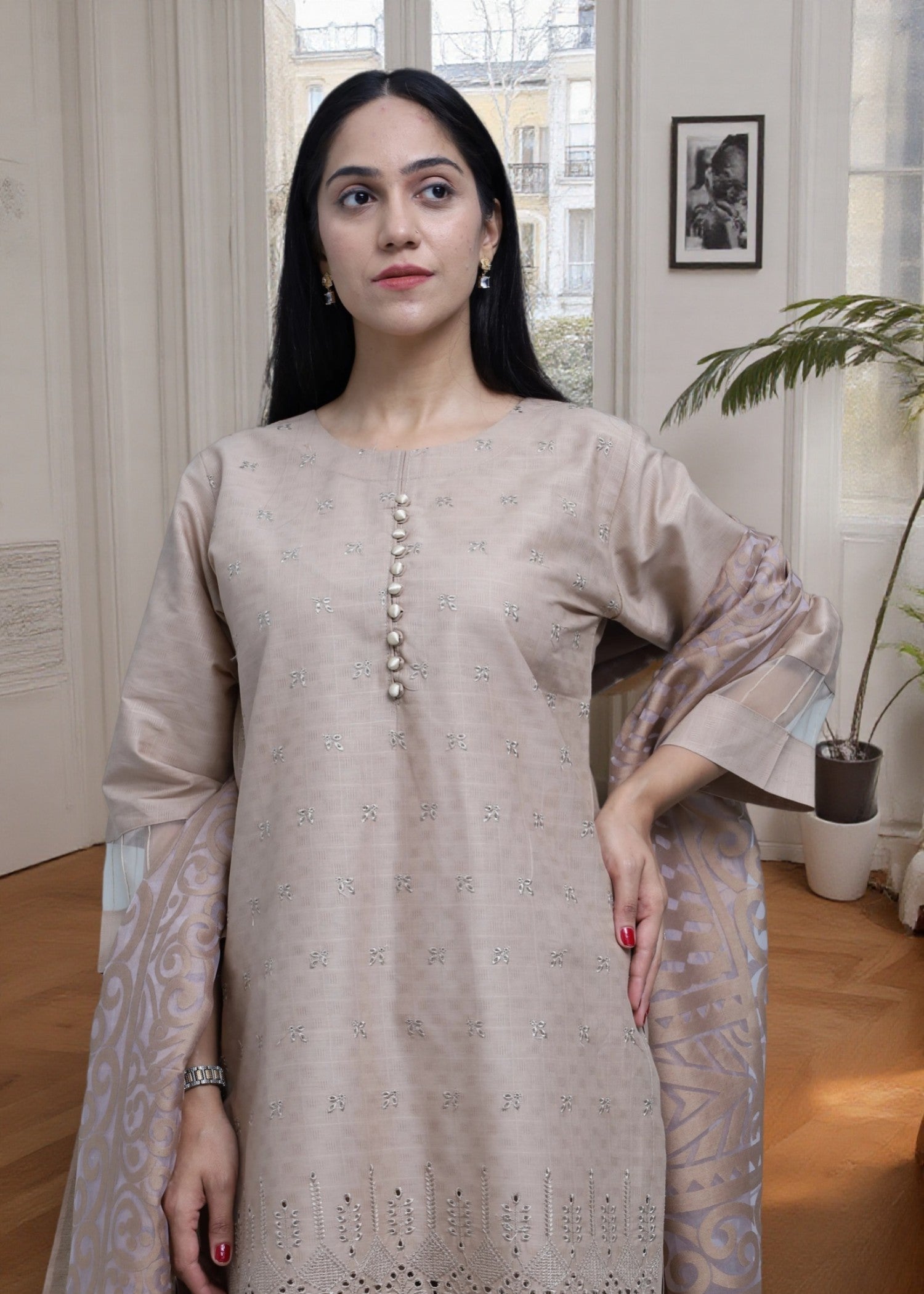 Mirhal Fashion Soft Brown Women 3pcs