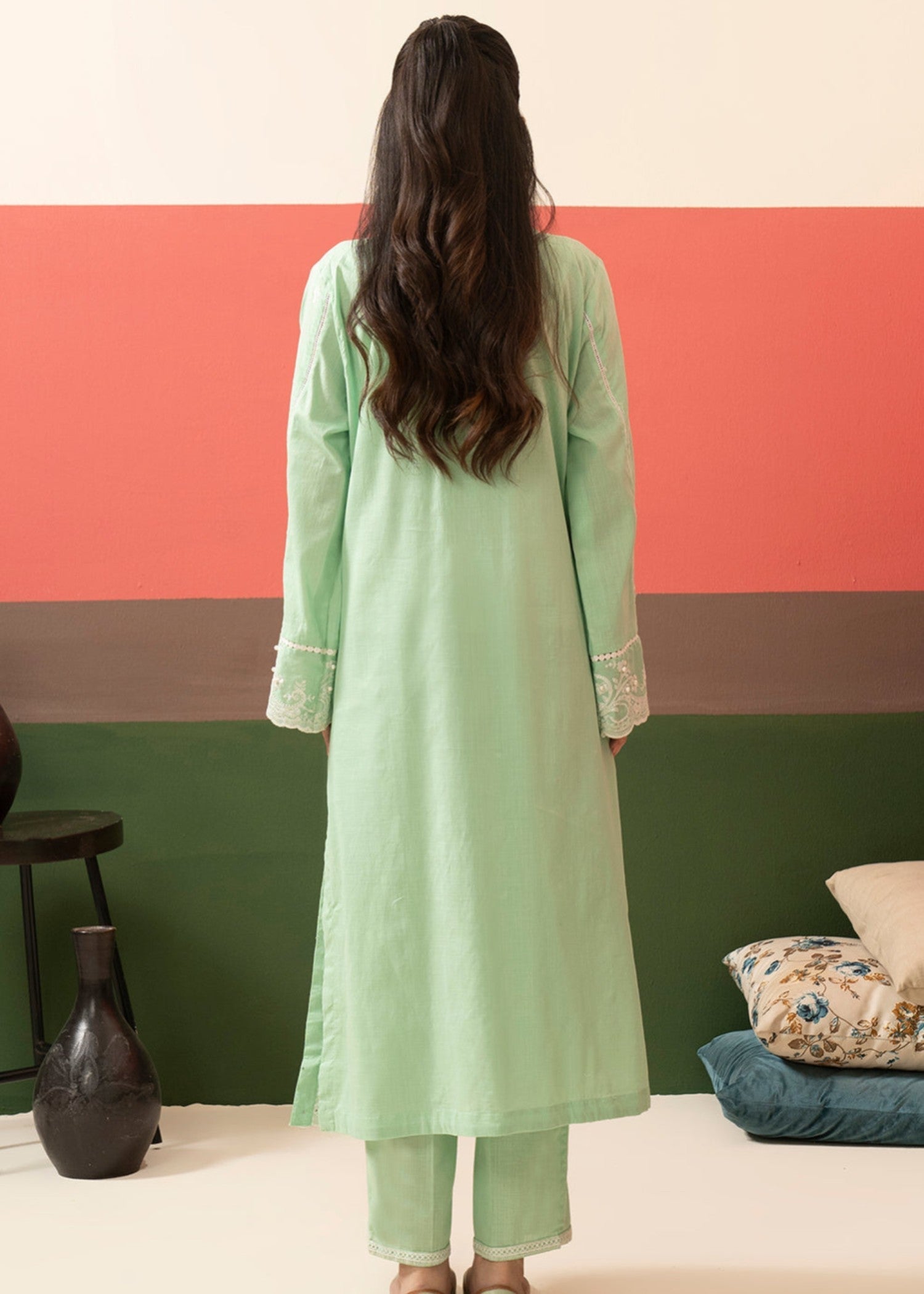 Zellbury WPS2522510 Green Women 2pcs