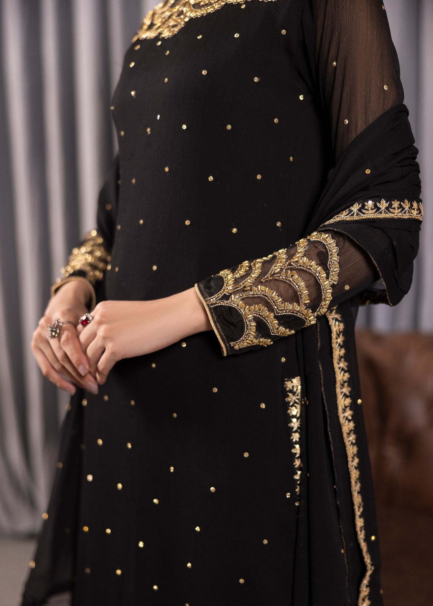 Alyssa BLACK SUIT ALN01 Women 3pcs