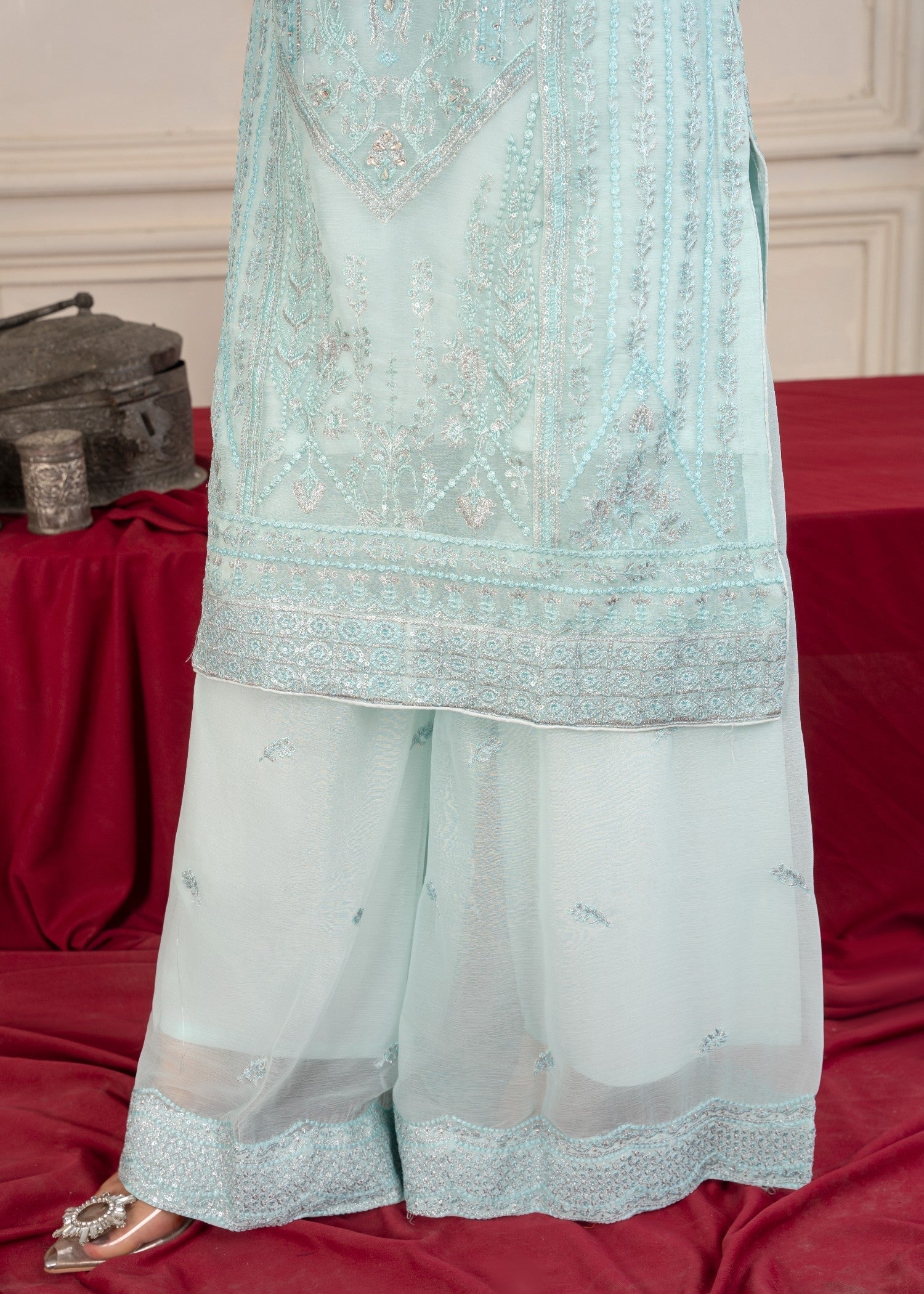 Four Season Boutique DIL ROOP ICEBLUE Women 3pcs