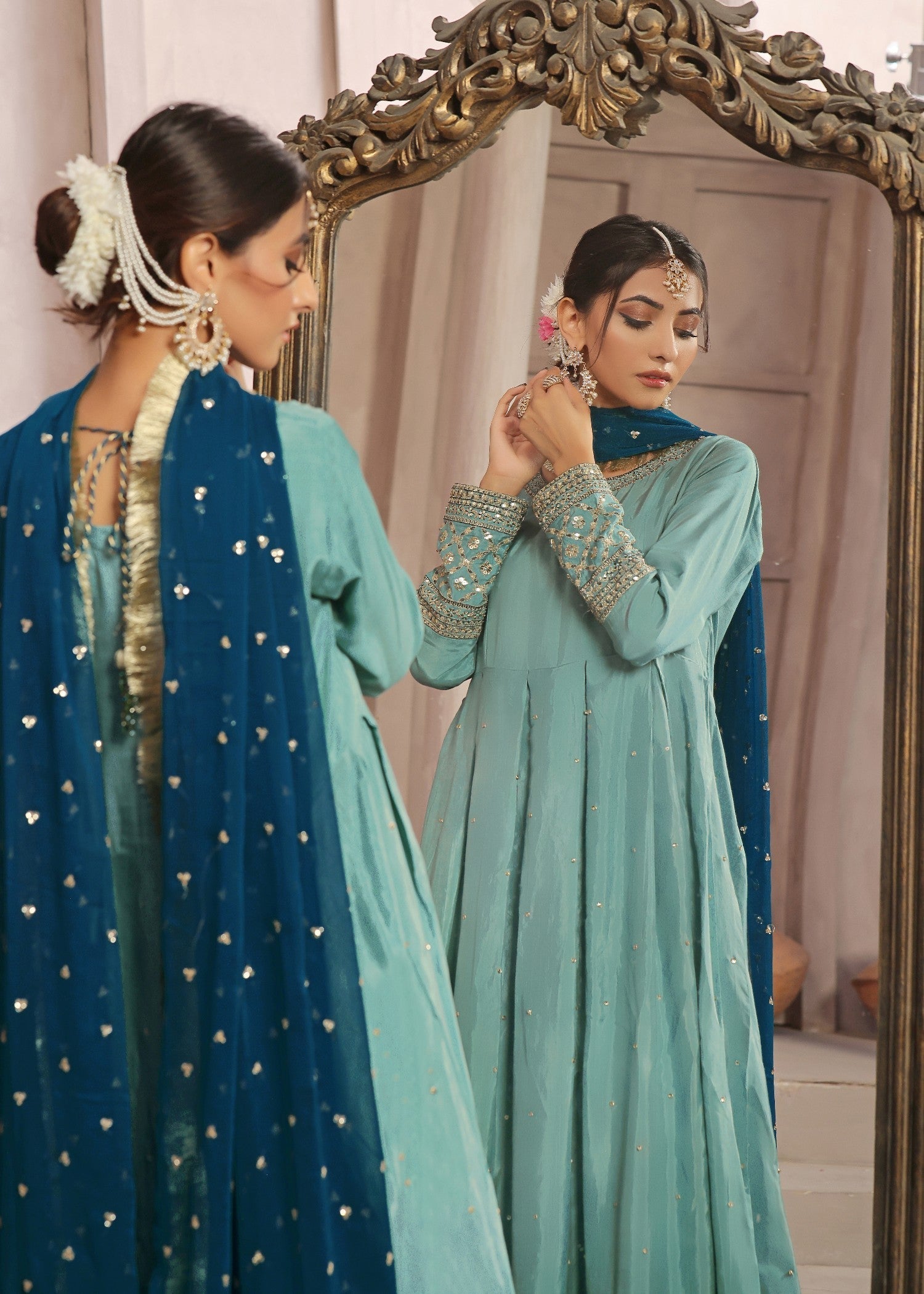 Luxeurs Zebaish Raw Silk Formal Stitched Dress Women 3pcs