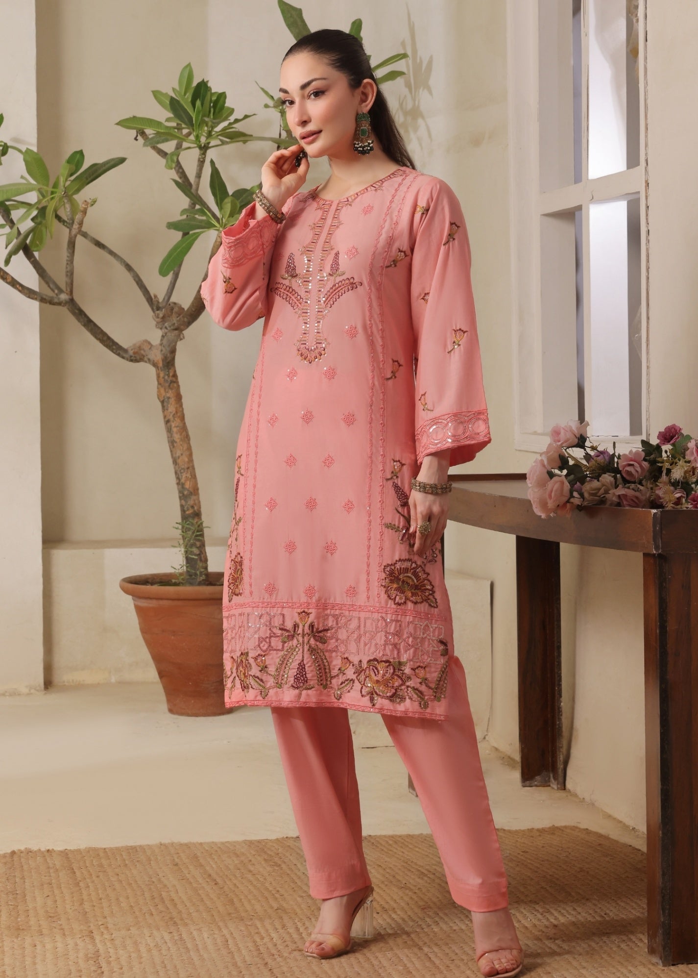 Ayra Pret Sumbul Peach Pink Women 2pcs