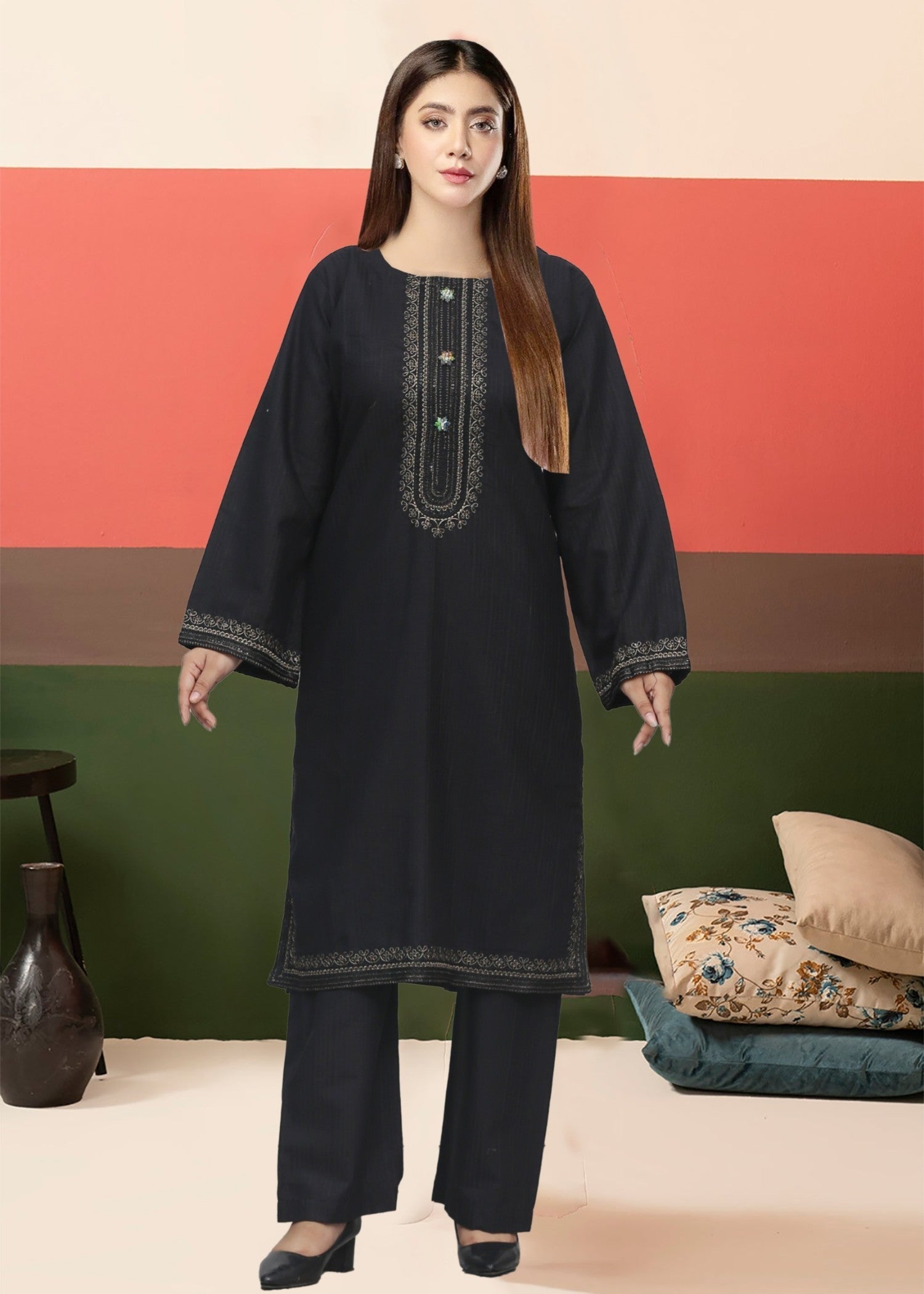 Esha Sehgal Studio Women Formal Dresses Black Ready to Wear Women 2pcs