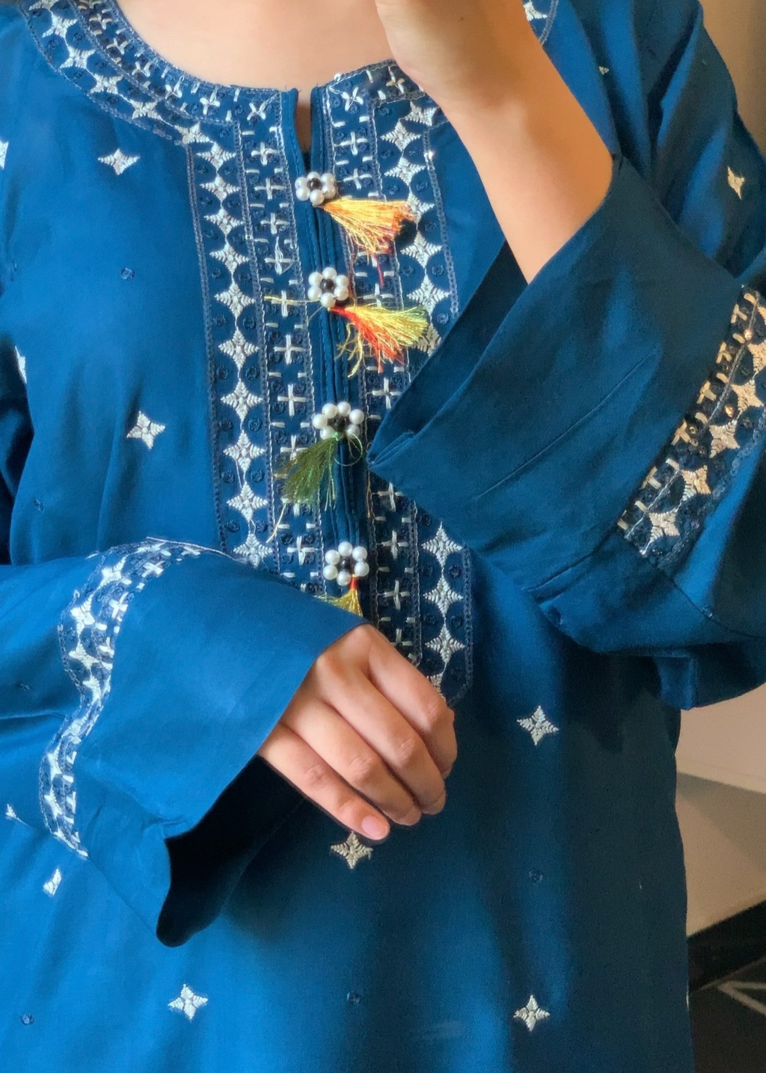 Tawakal Closet TEAL TUSSEL Women 2pcs