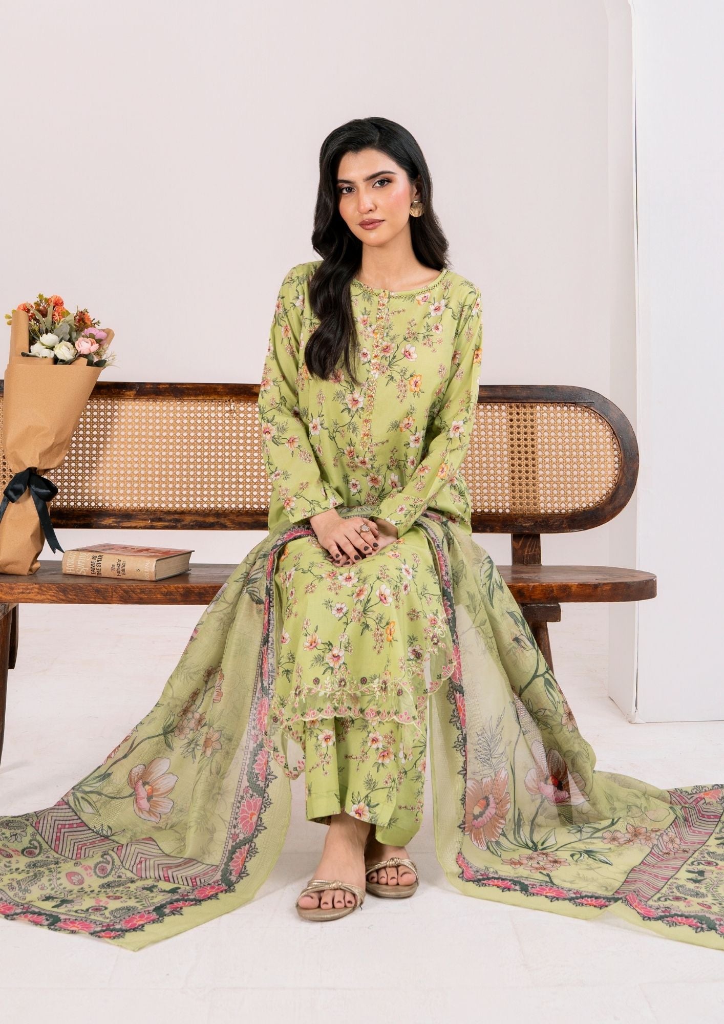 Alfatah Pret Printed Lawn with Embroidery RANAAI S25 0005 Women 3pcs