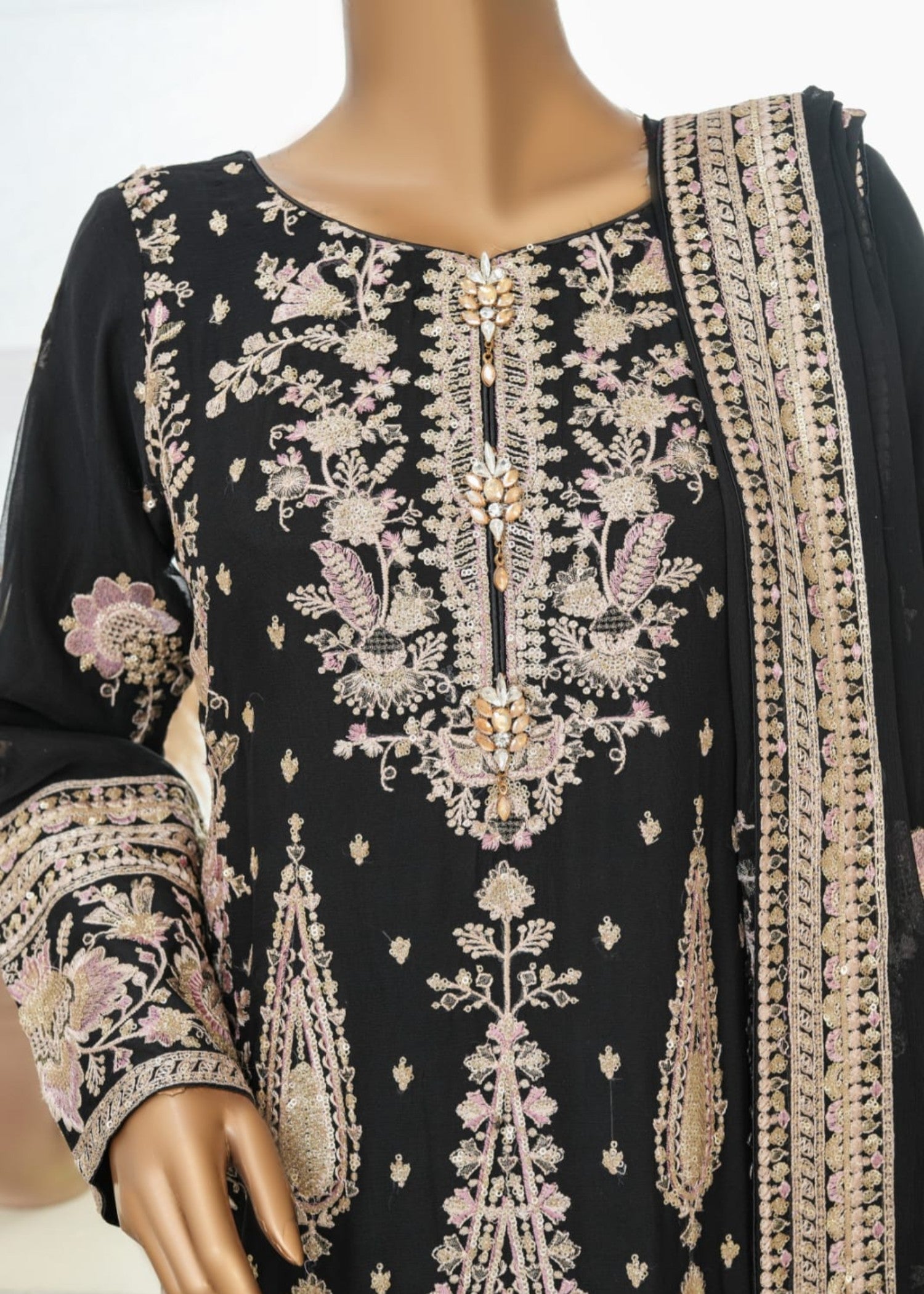 Ahmed Creations MAHROSH BLACK Women 3pcs