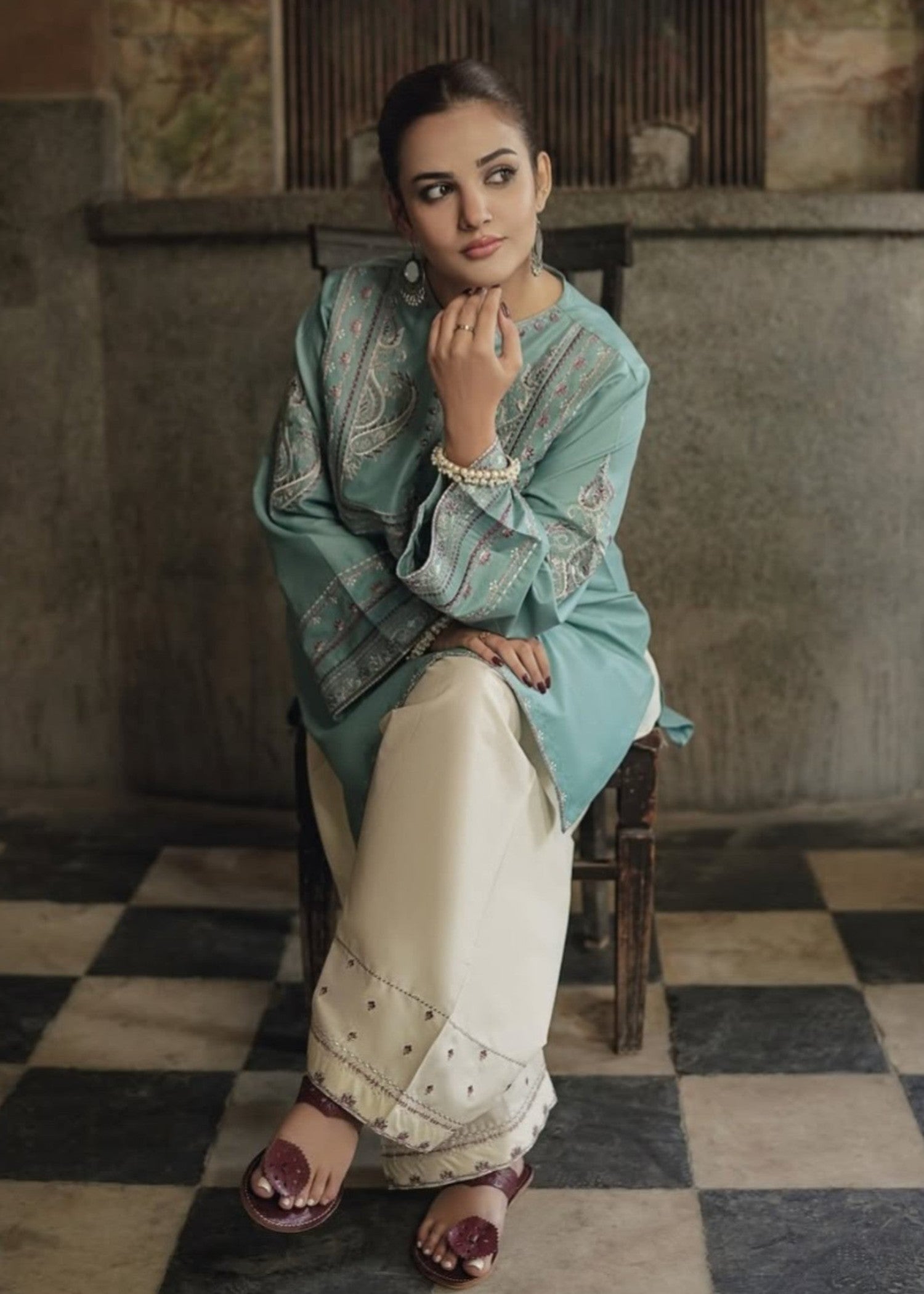 Anabya Garments SKYSET Women 2pcs