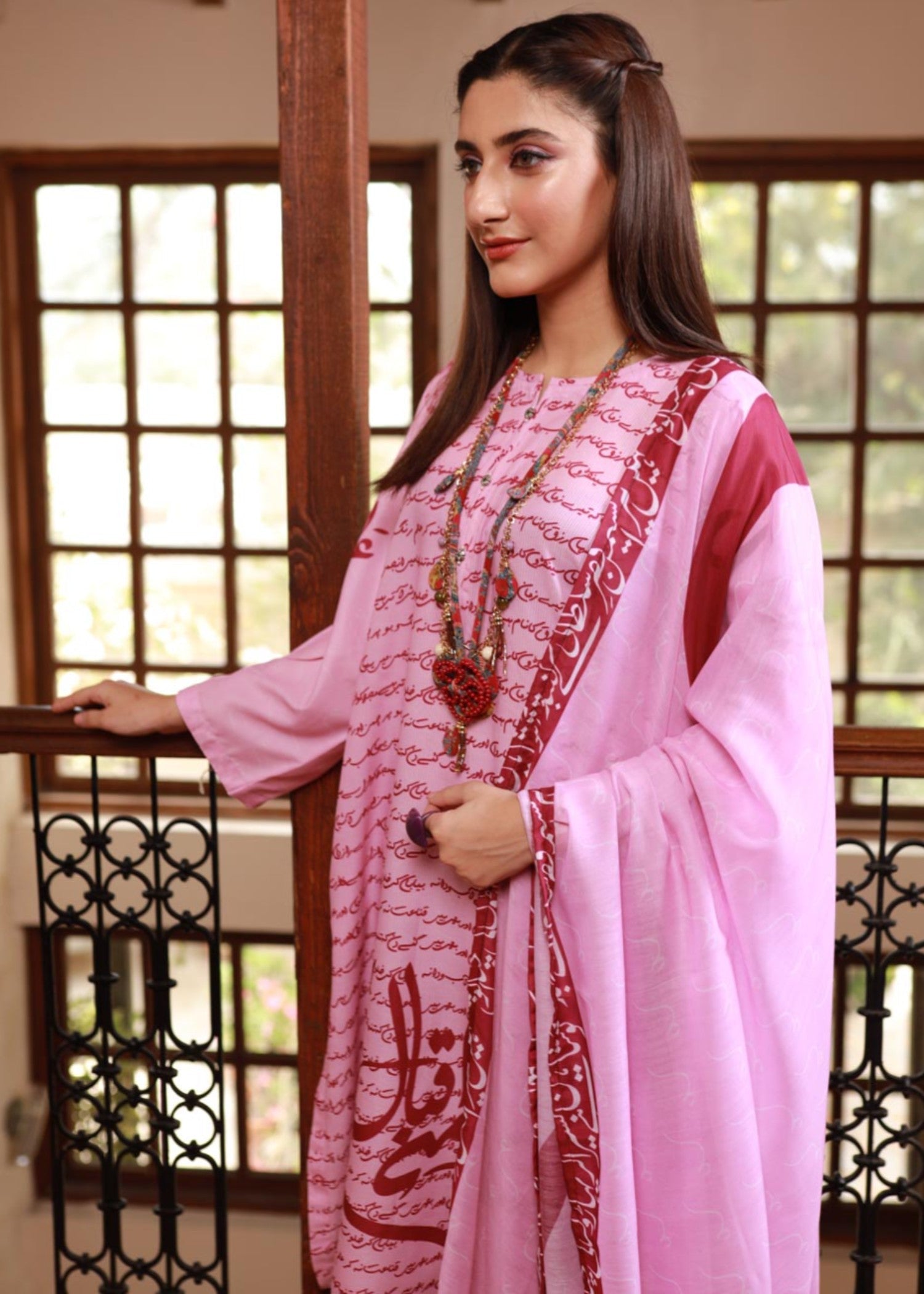 Tng (The Next Generation) Ain se Iqbal | | Stitched | Pink Women 2pcs