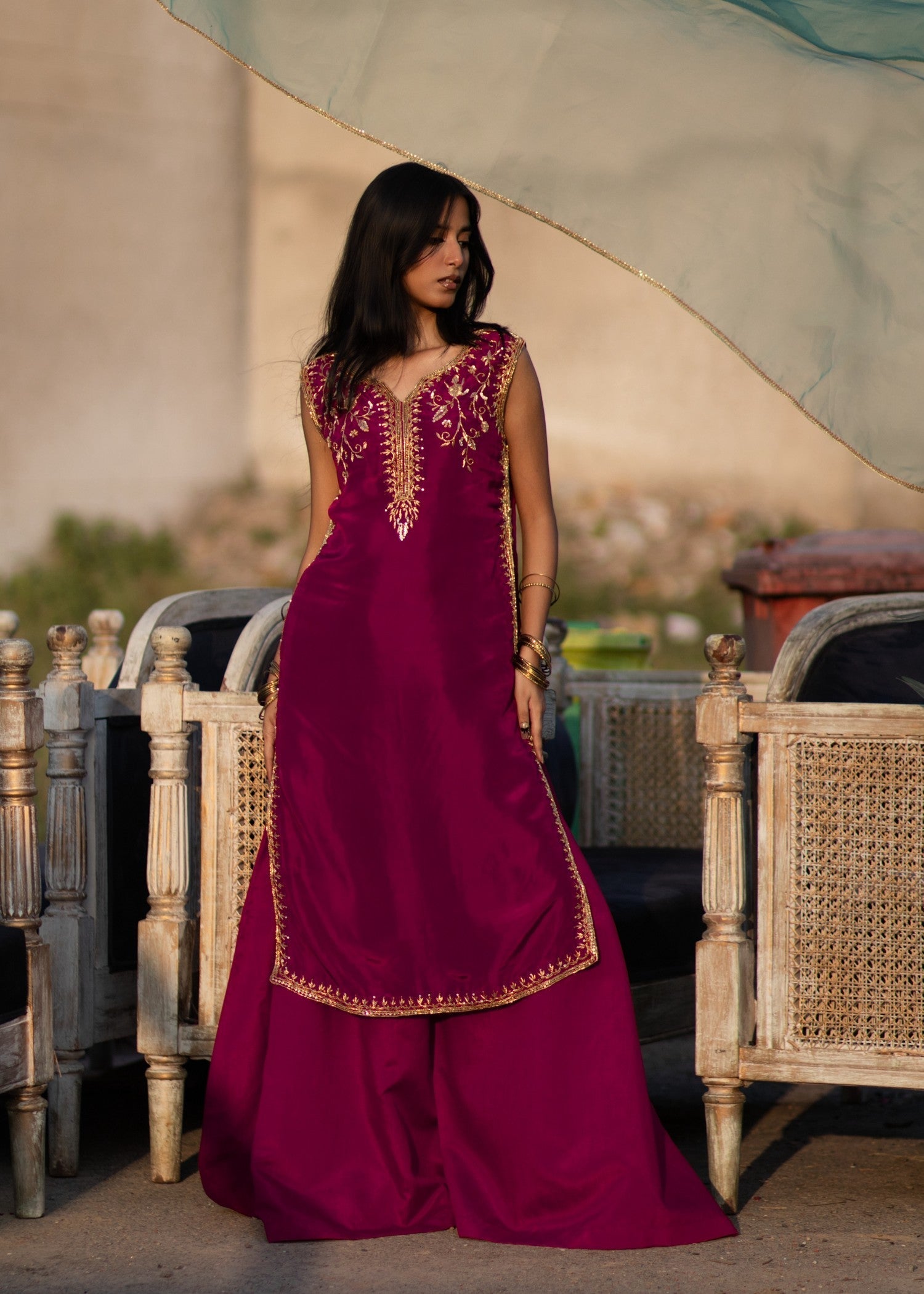 Jaamapk Raqs e Zar Stitched Women 4pcs