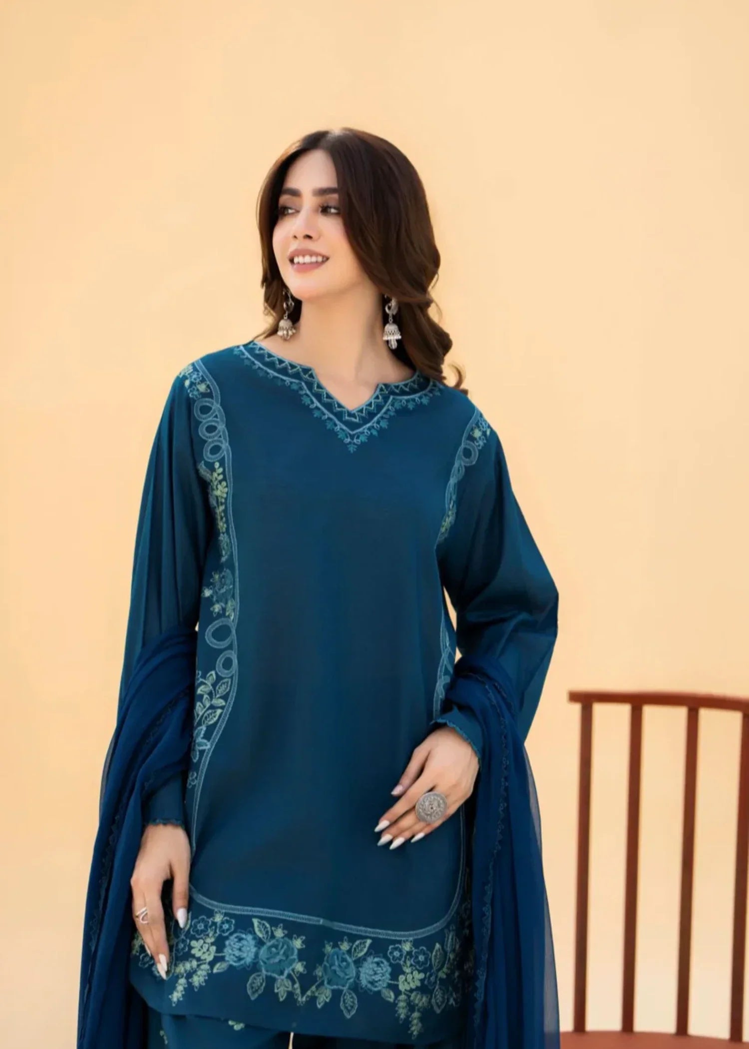 Lazuli Teal Bloom Women 3pcs