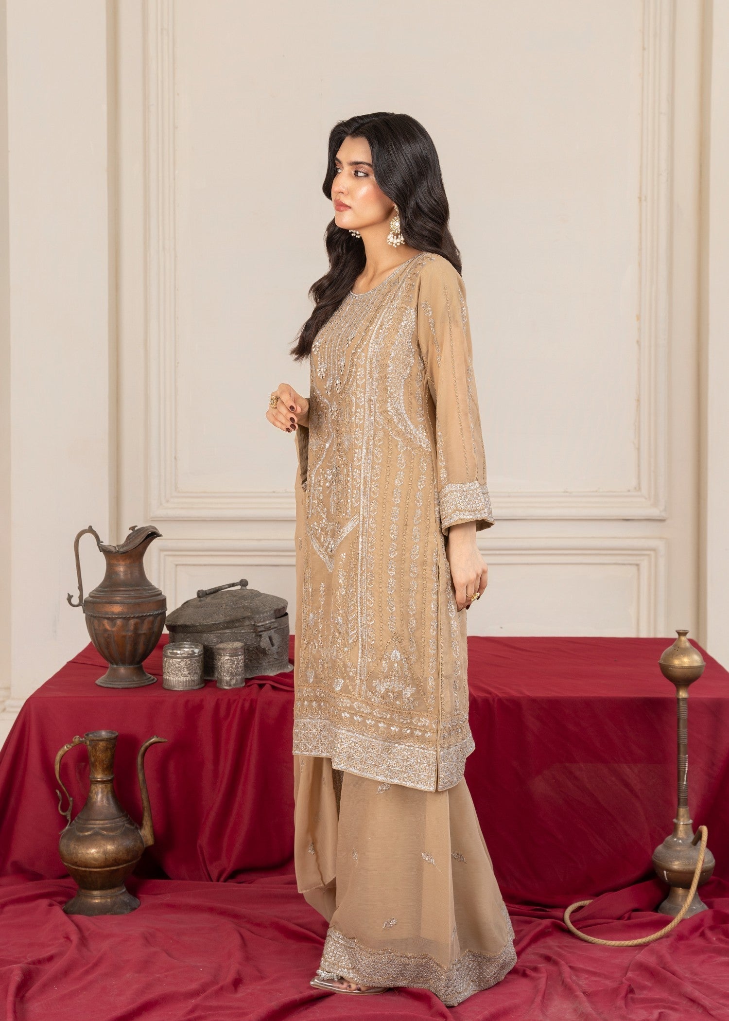 Four Season Boutique DIL ROOP SKIN BROWN Women 3pcs