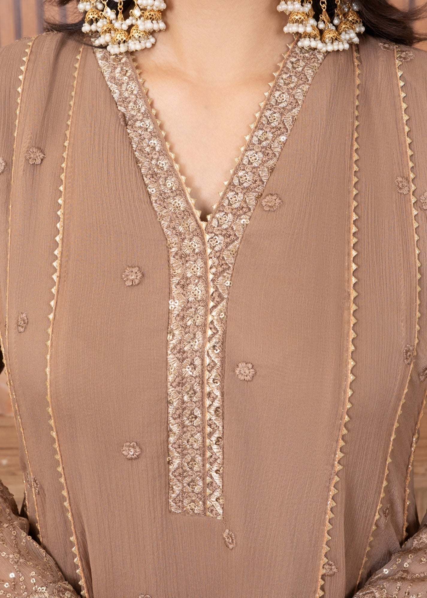 Abaan Zohan Kashish Brown Women 3pcs