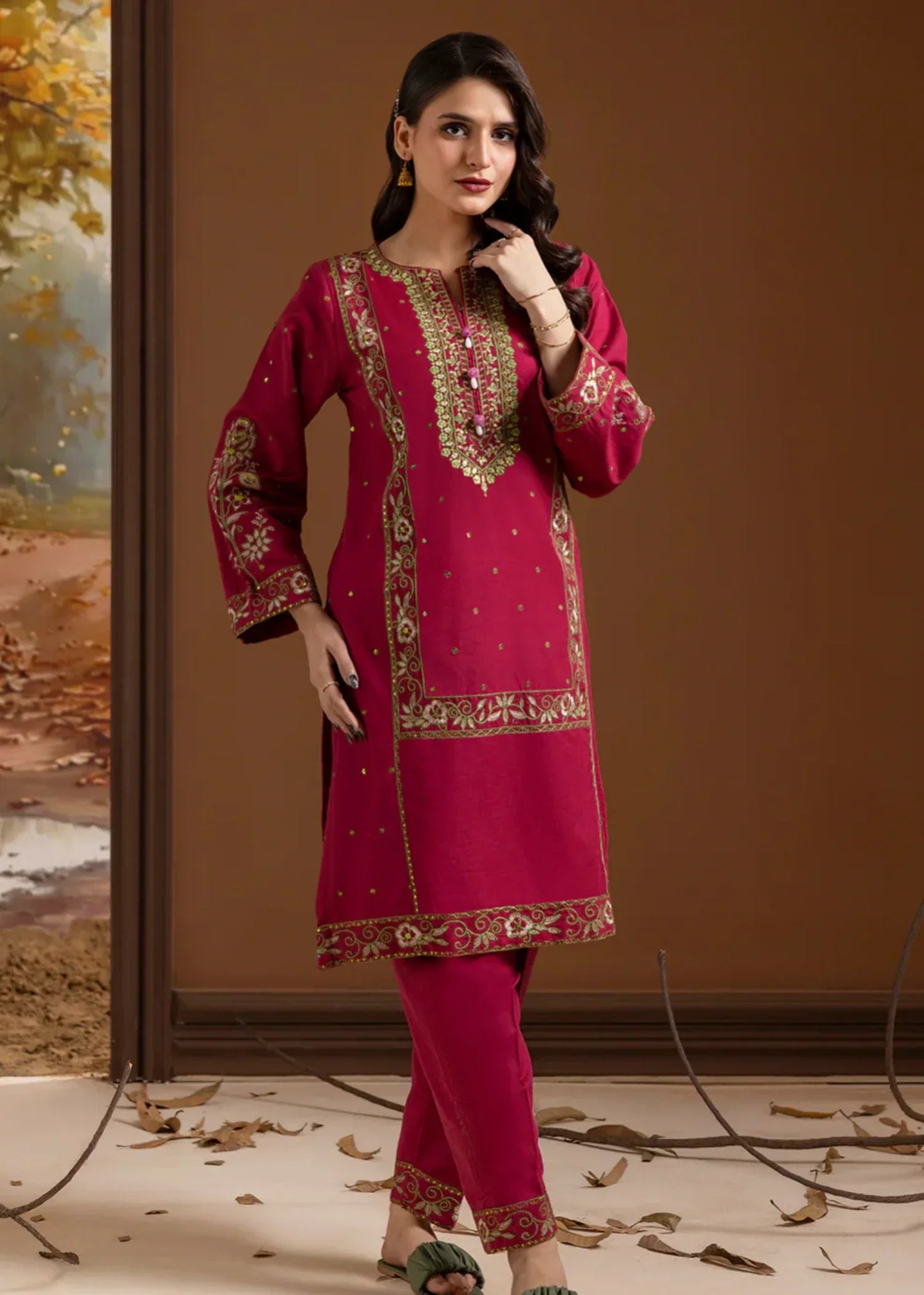 Zellbury WPW2423366 Hot Pink Women 2pcs